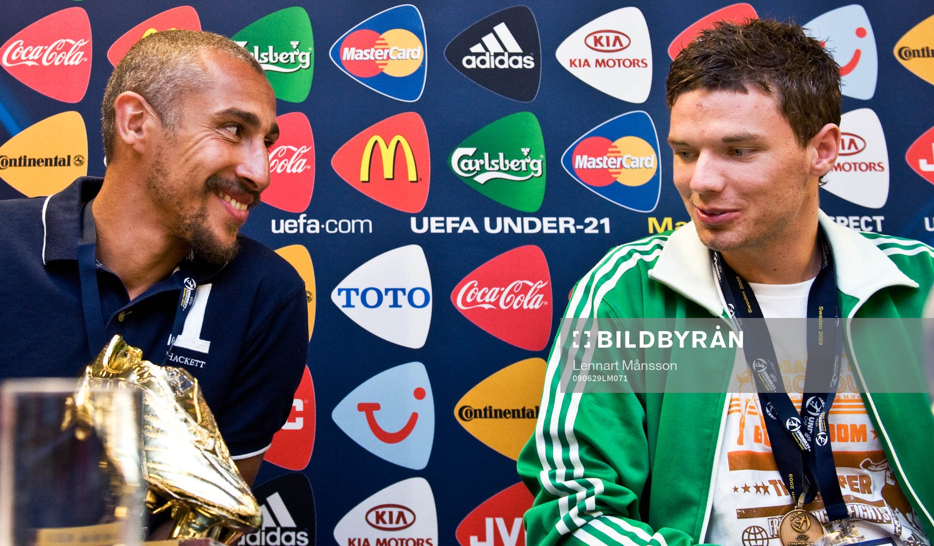 Henrik Larsson och Marcus Berg, guldsko, Adidas