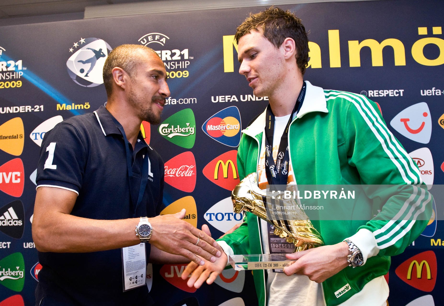 Henrik Larsson och Marcus Berg, guldsko, Adidas