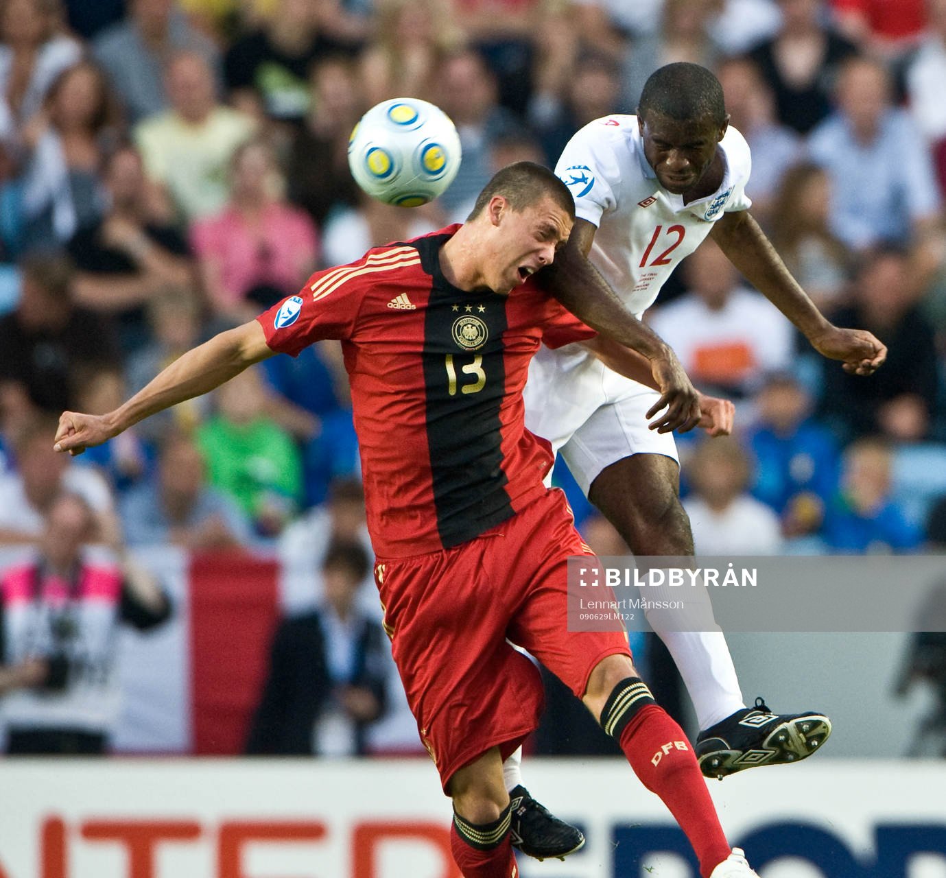 Sandro Wagner, Tyskland och Fabrice Muamba, England, nick,