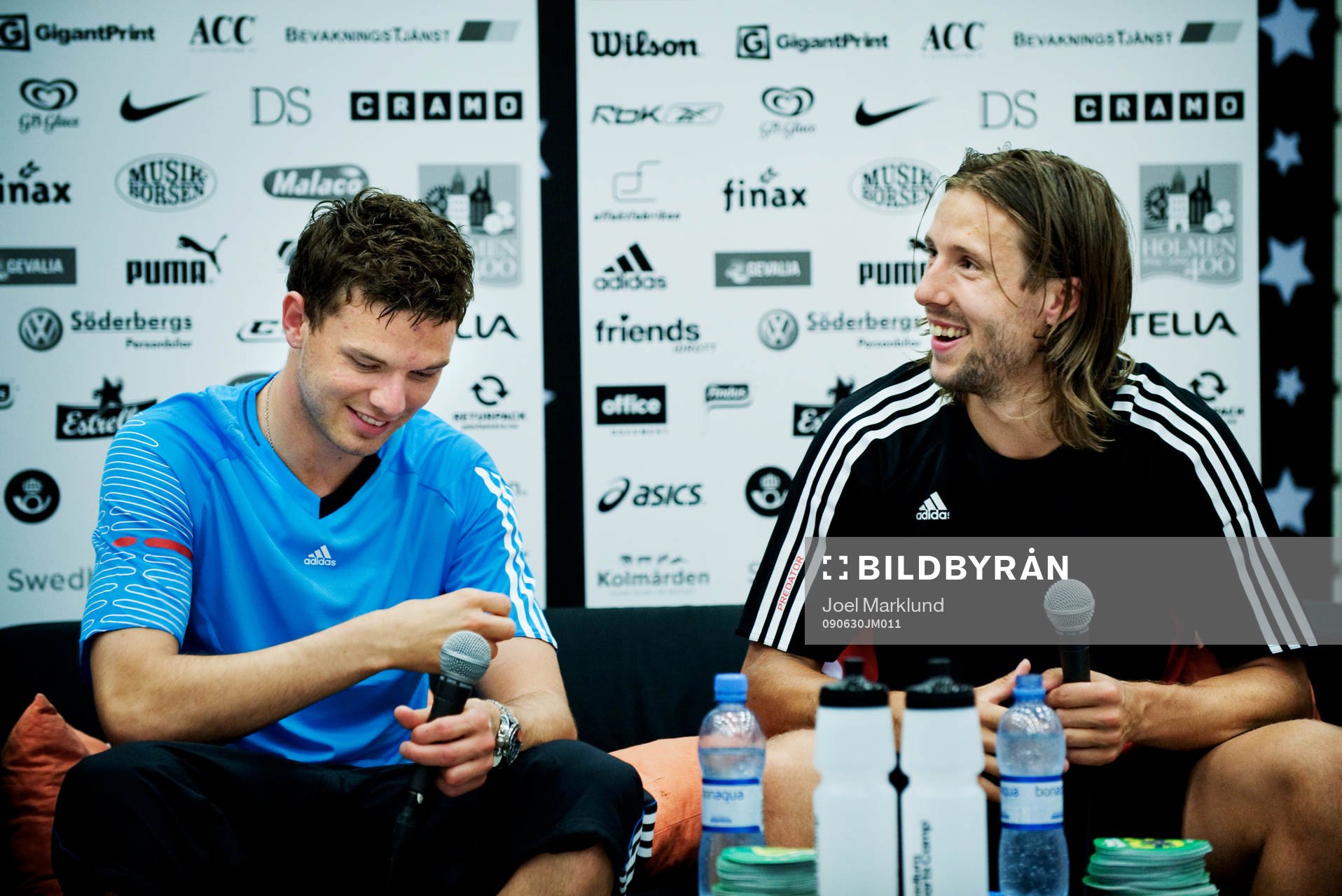 Marcus Berg och Mattias Bjärsmyr blir utfrågade av