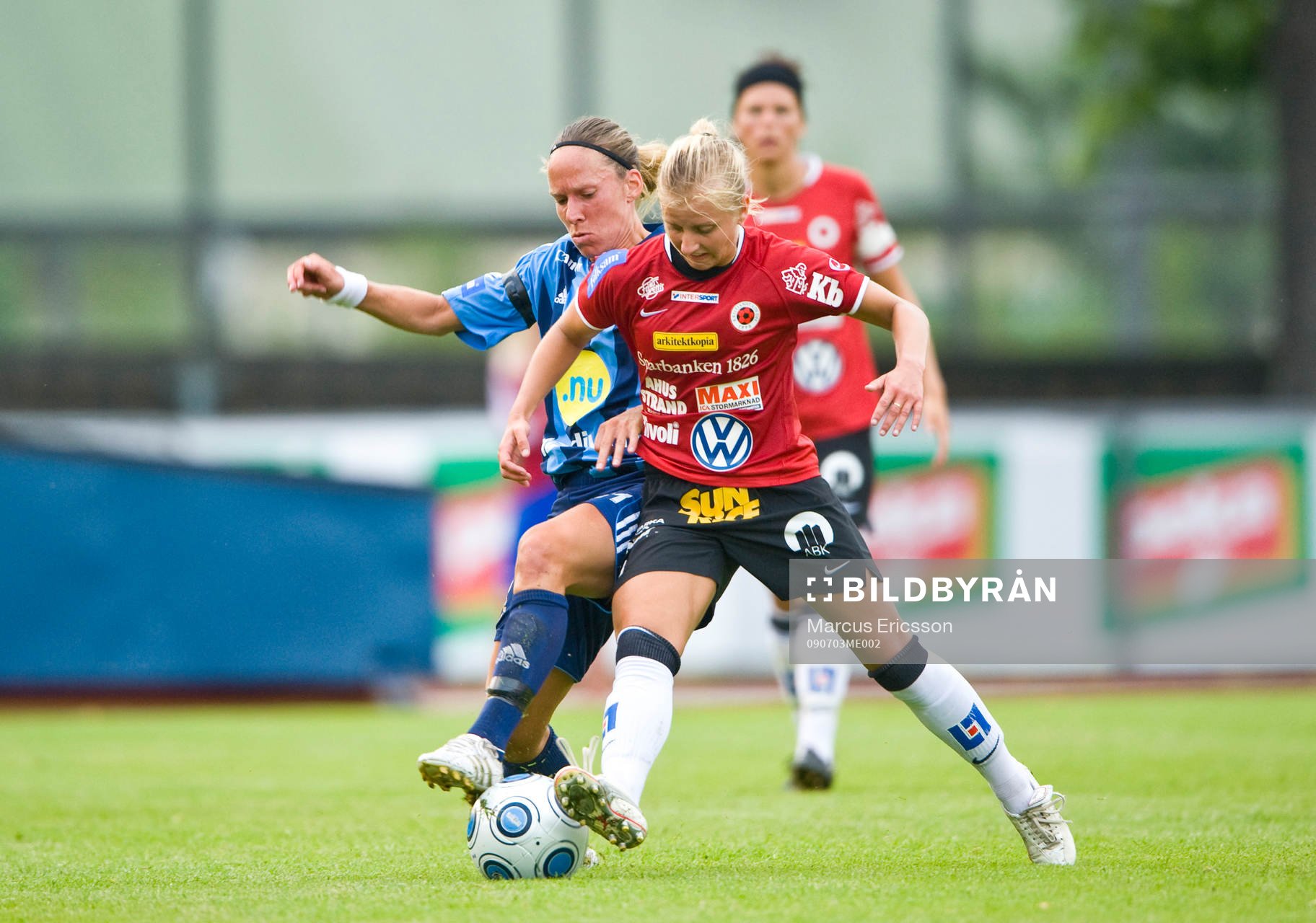  Linda Fagerström, Djurgården och Gudny Björk Odinsdottir, Kristianstad