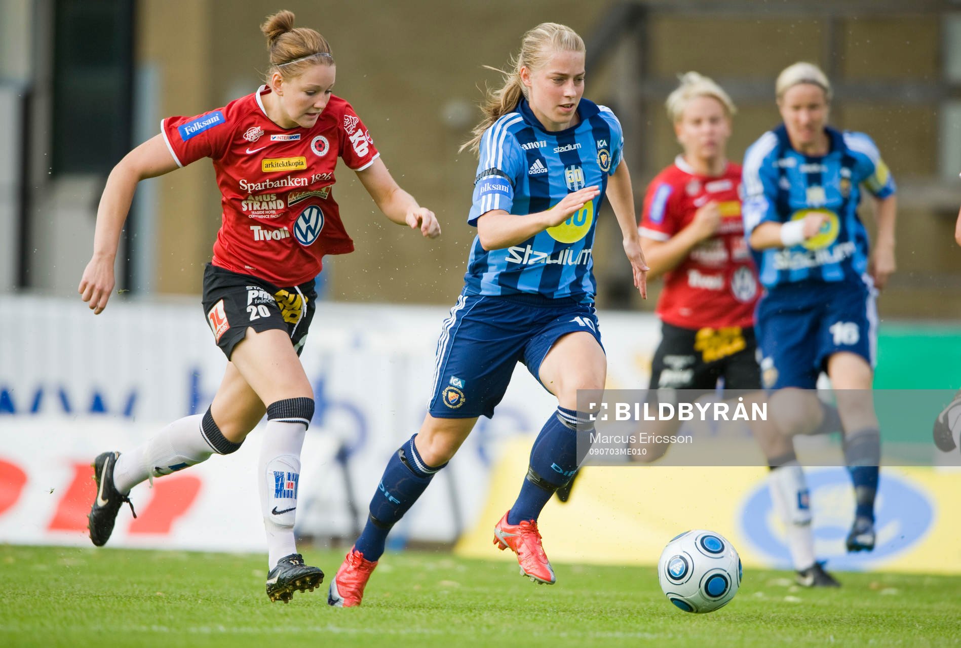 Mia Karlsson, Kristianstad jagar Linda Sällström,