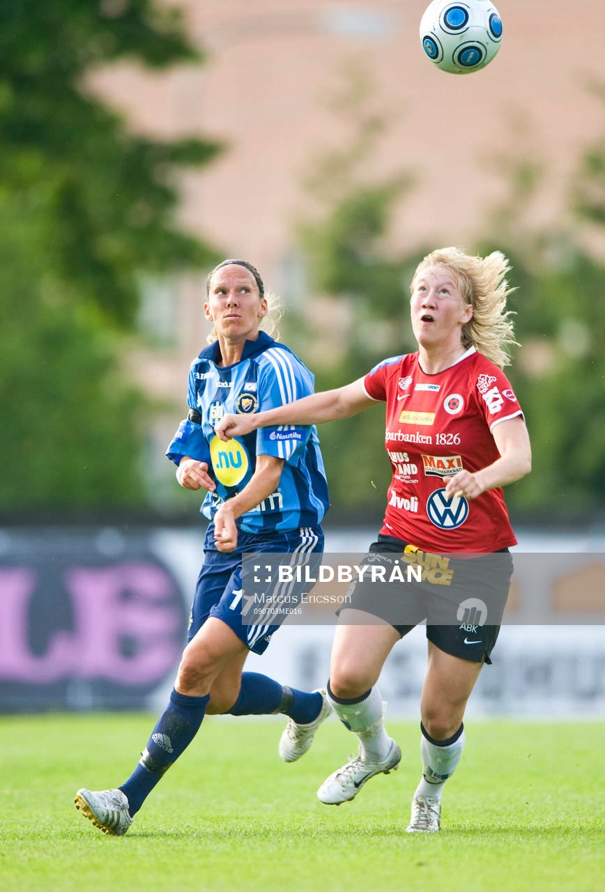 Linda Fagerström, Djurgården och Sofie Persson,