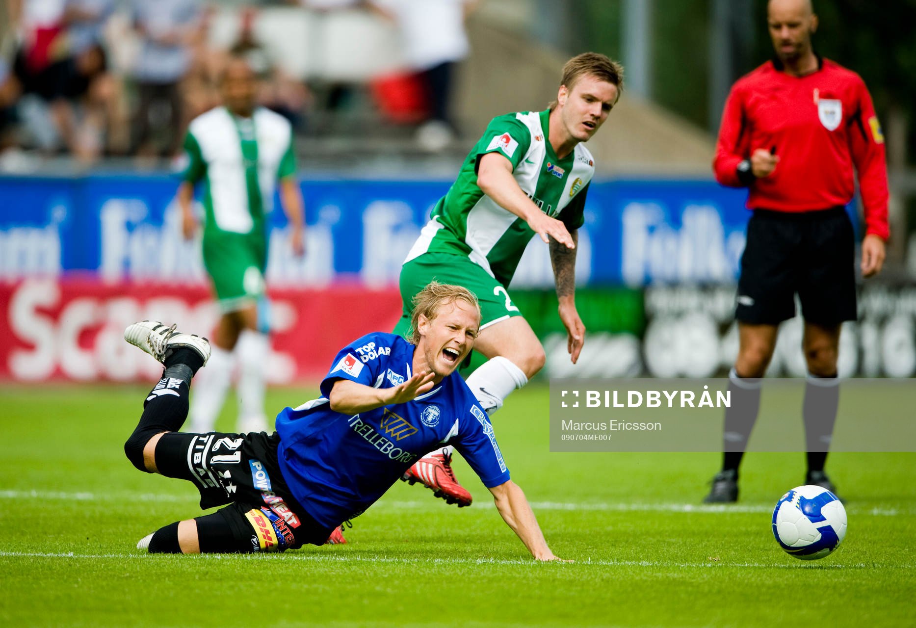 Magnus Andersson, Trelleborg med  Andreas Dahl, Hammarby i