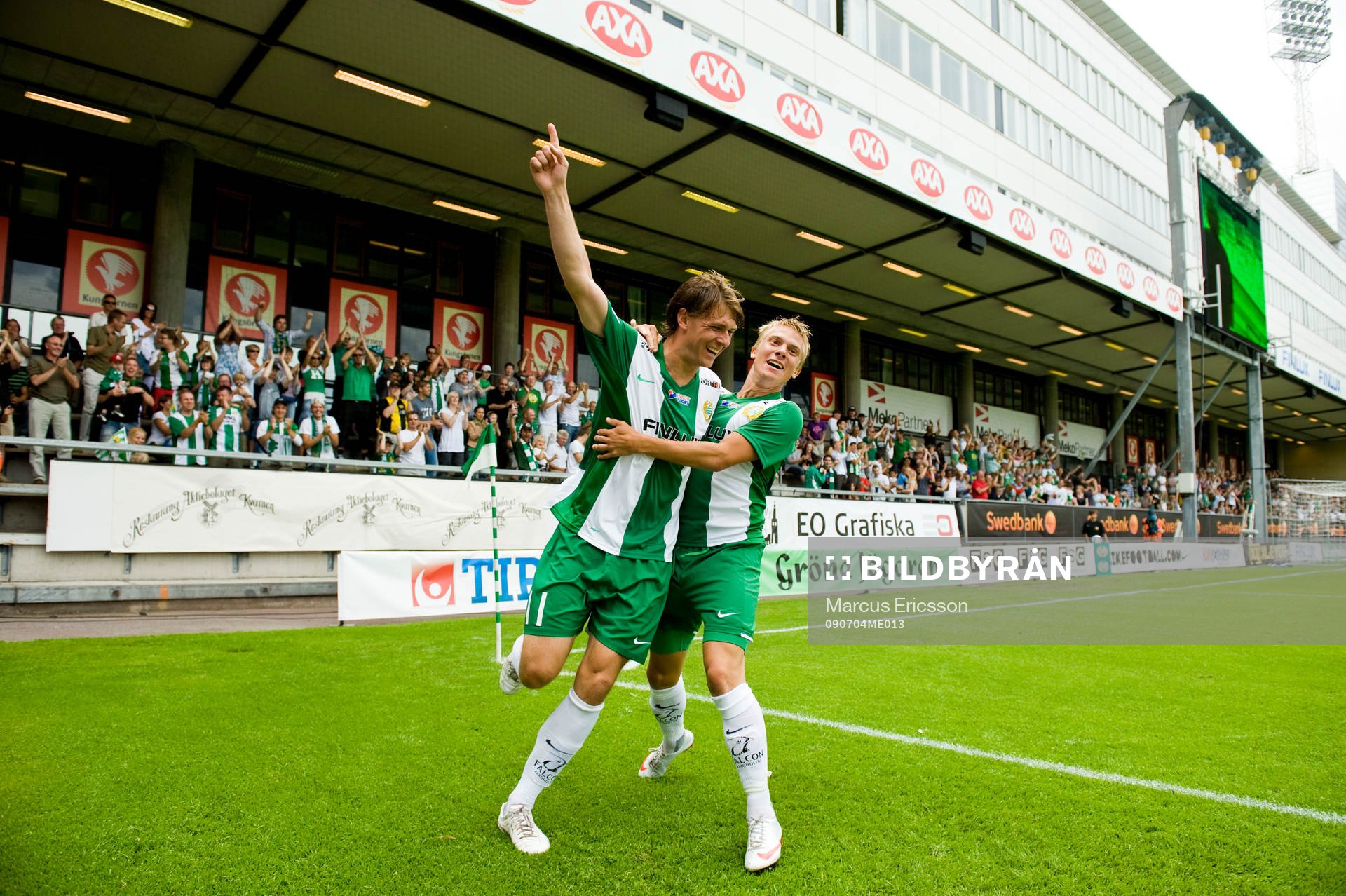 Freddy Söderberg och Emil Johansson, Hammarby jubel