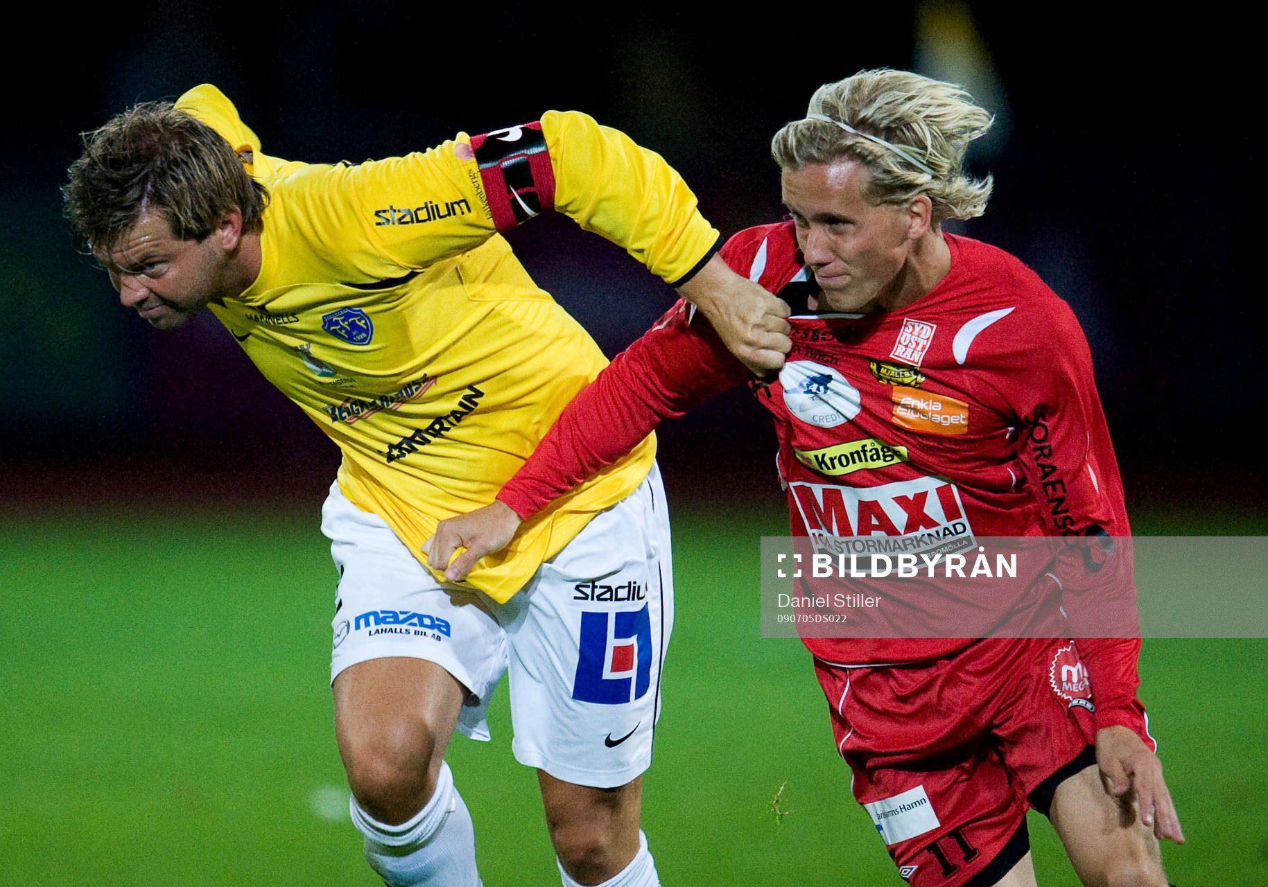 Jens Gustafsson, Falkenberg. Adam Berner, Mjällby