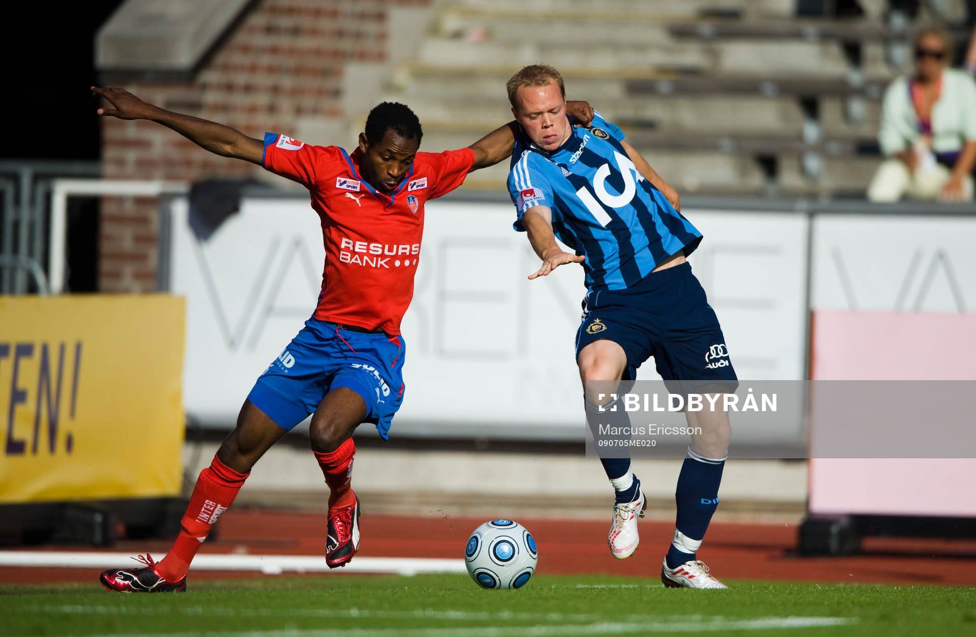 René Makondele, Helsingborg och Patrik Haginge, Djurgården