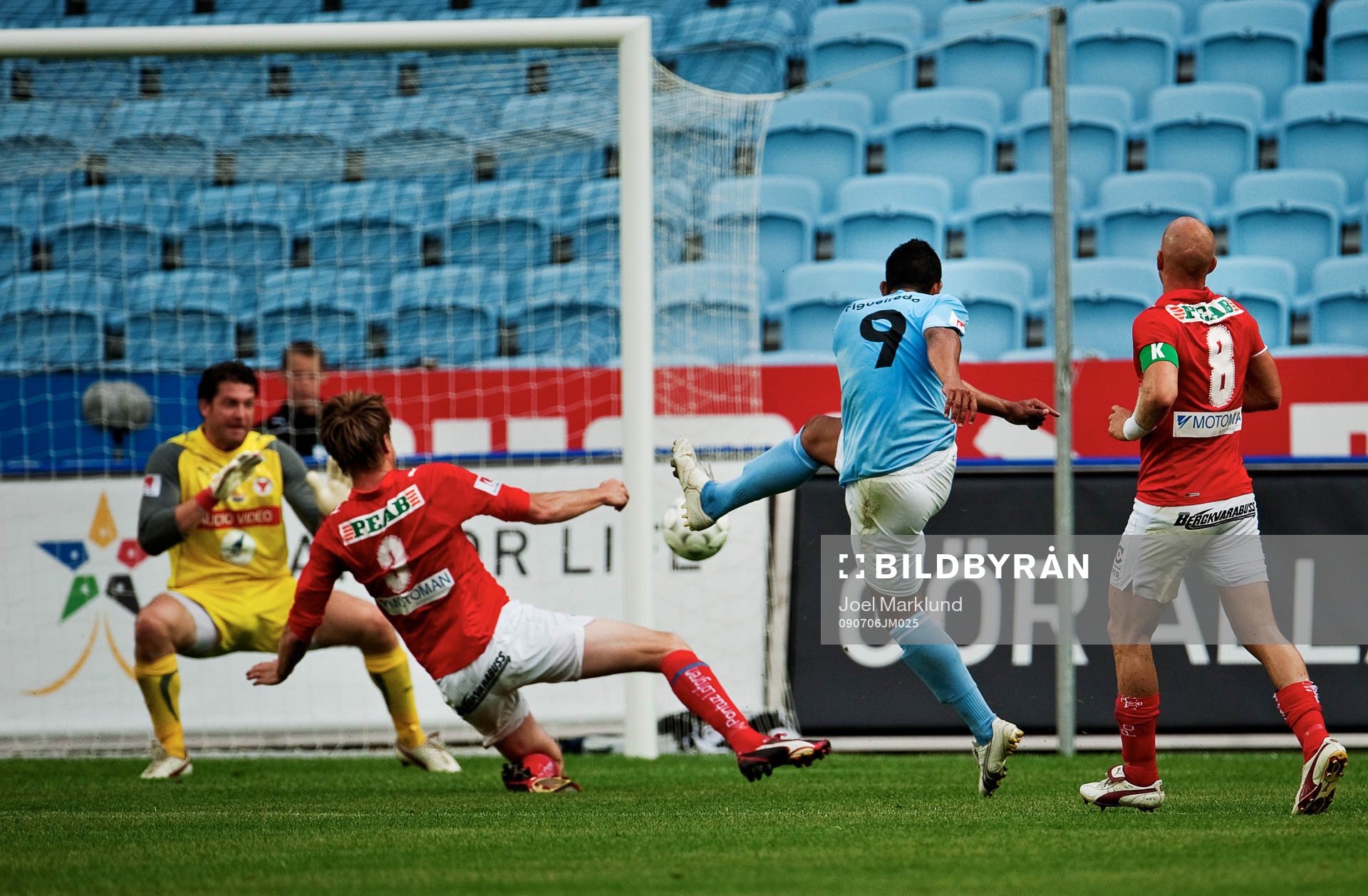 Wilton Figueiredo, Malmö FF, skjuter in 1-0
