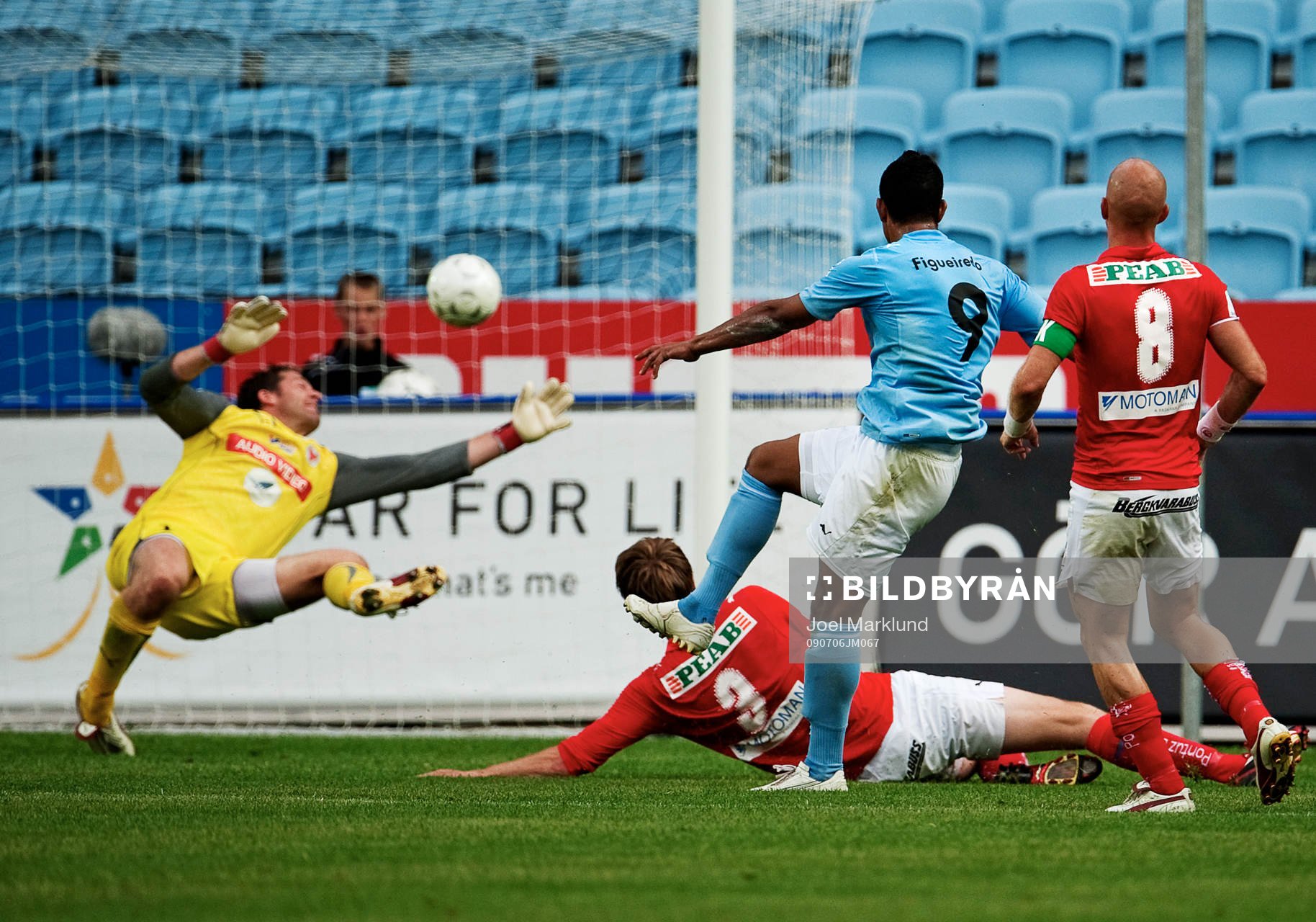 Wilton Figueiredo, Malmö FF, skjuter in 1-0