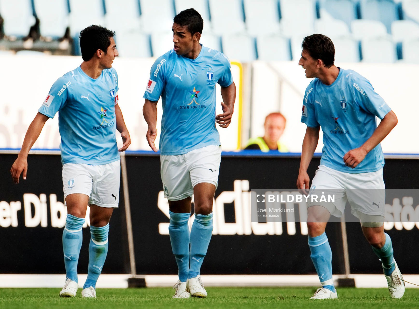 Jiloan Hamad, Wilton Figueiredo och Agon Mehmeti, Malmö FF