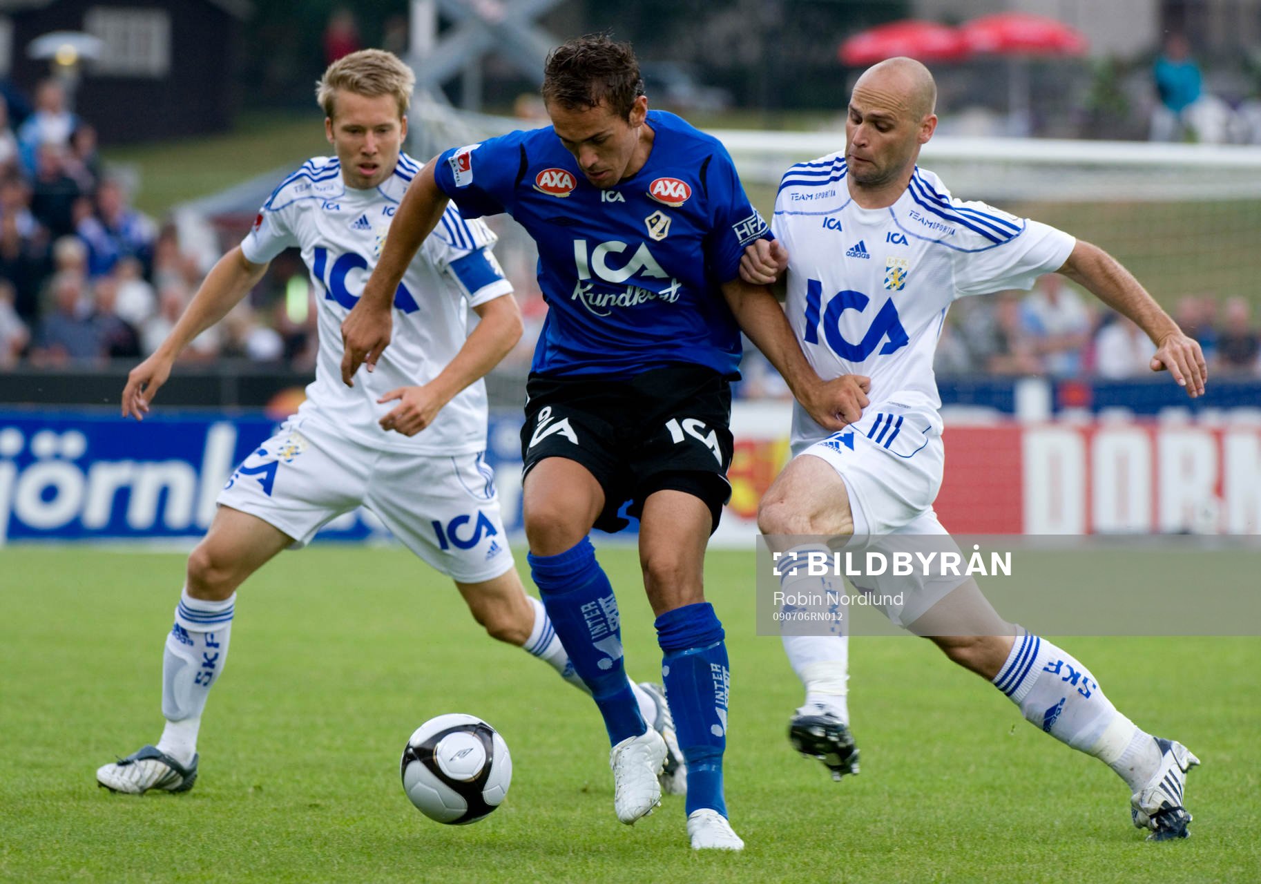 Emir Kujovic, Halmstad mot Adam Johansson och Thomas