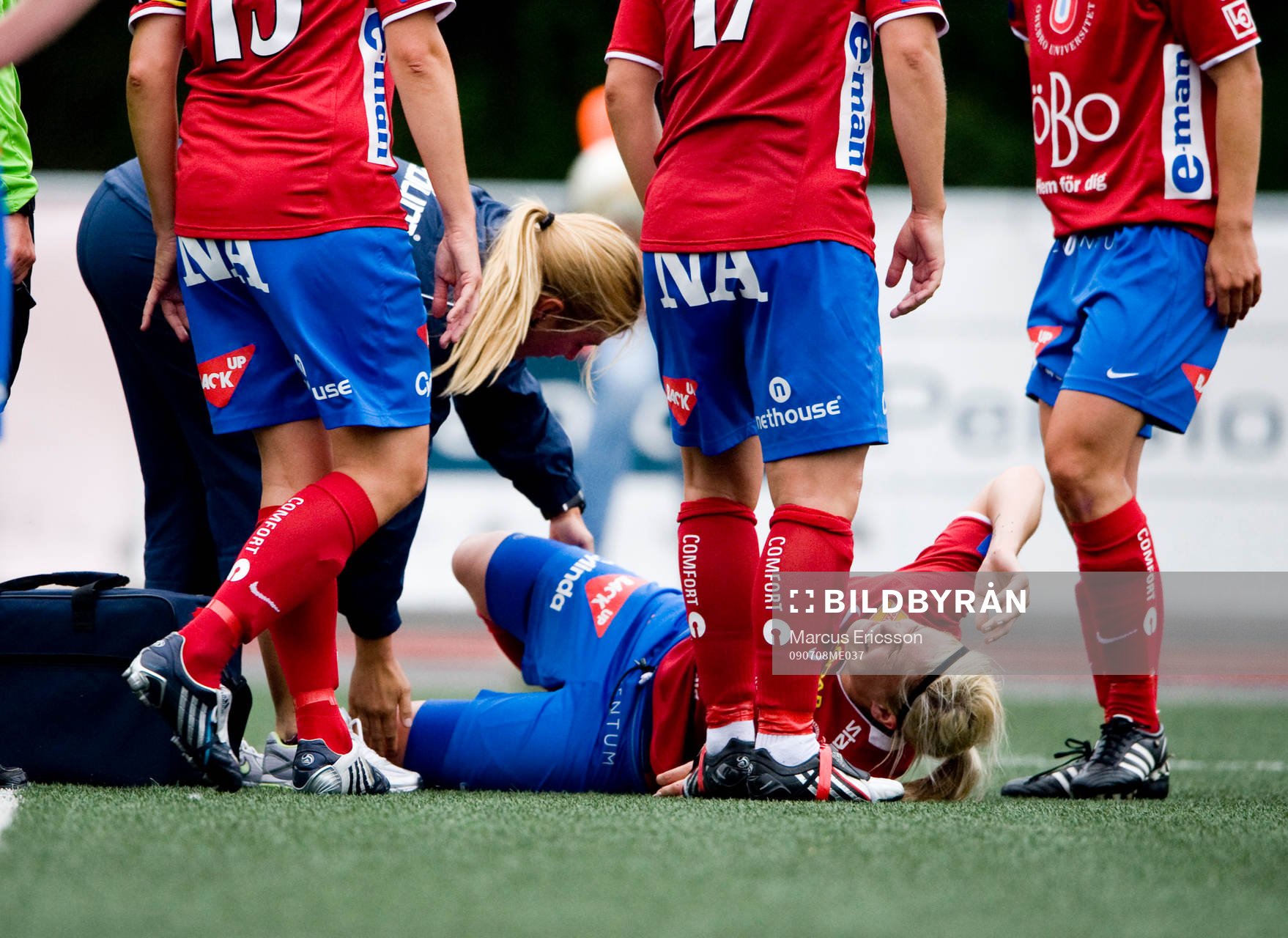 Sara Fröjdfeldt, Örebro ligger skadad. Skada