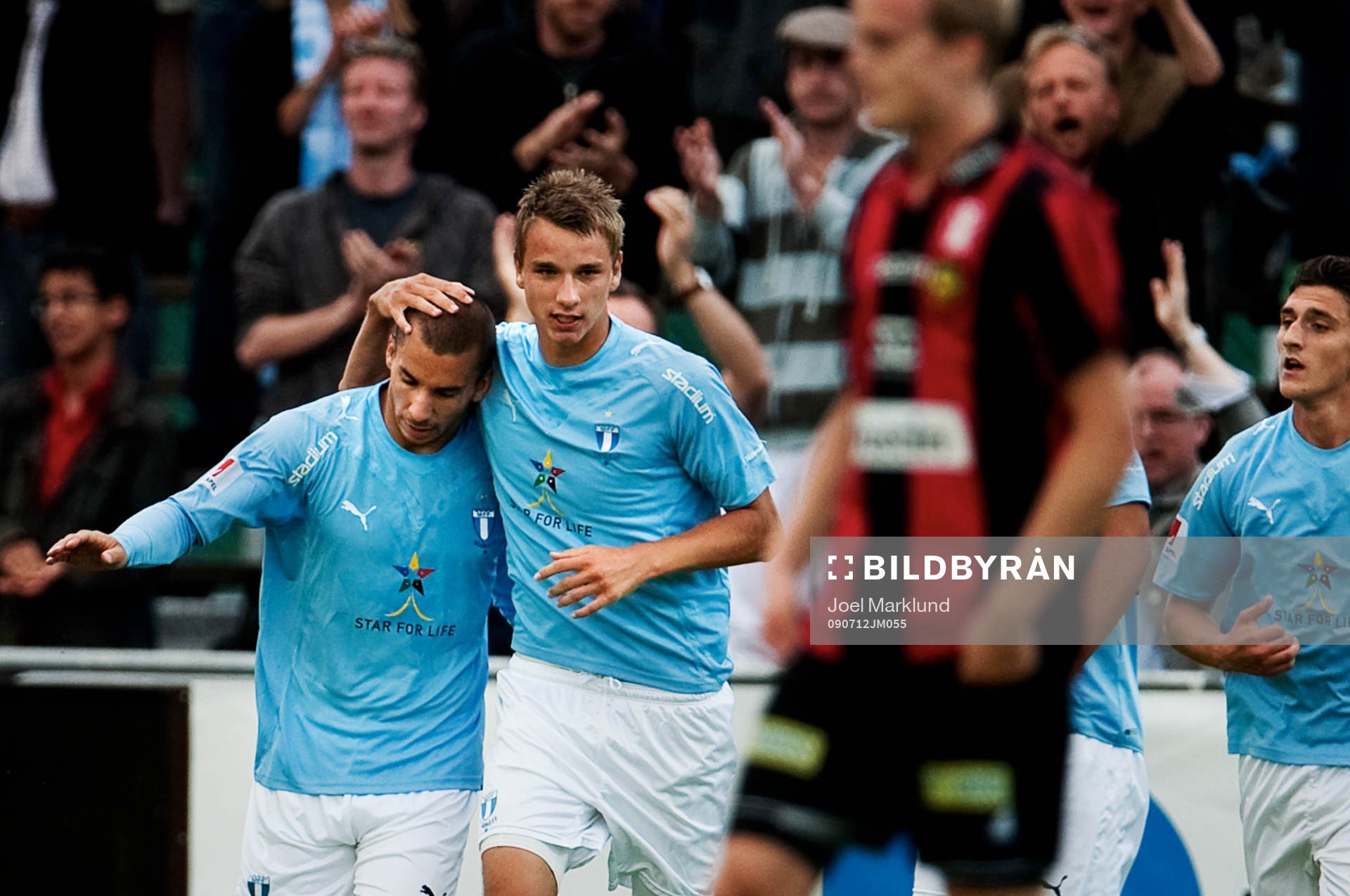 Guillermo Molins och Jasmin Sudic, Malmö FF, jubel