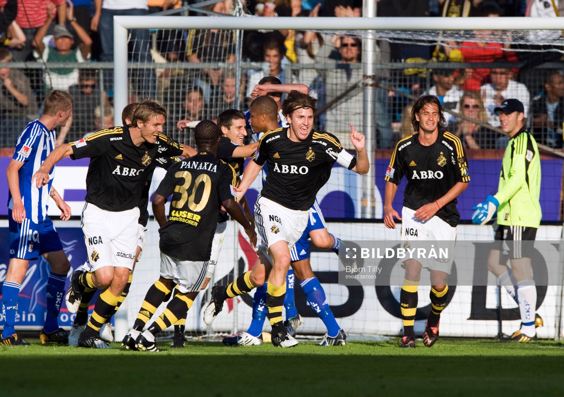 Nils-Eric Johansson, AIK, jubel