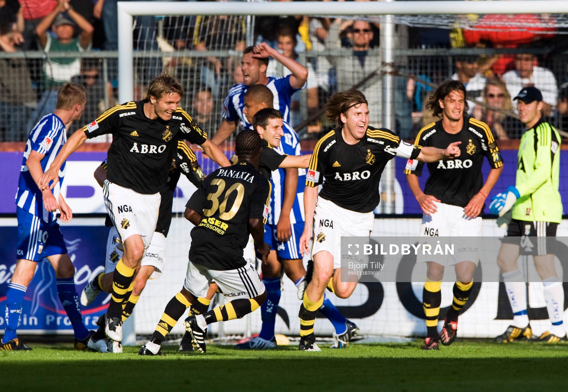 Nils-Eric Johansson, AIK, jubel