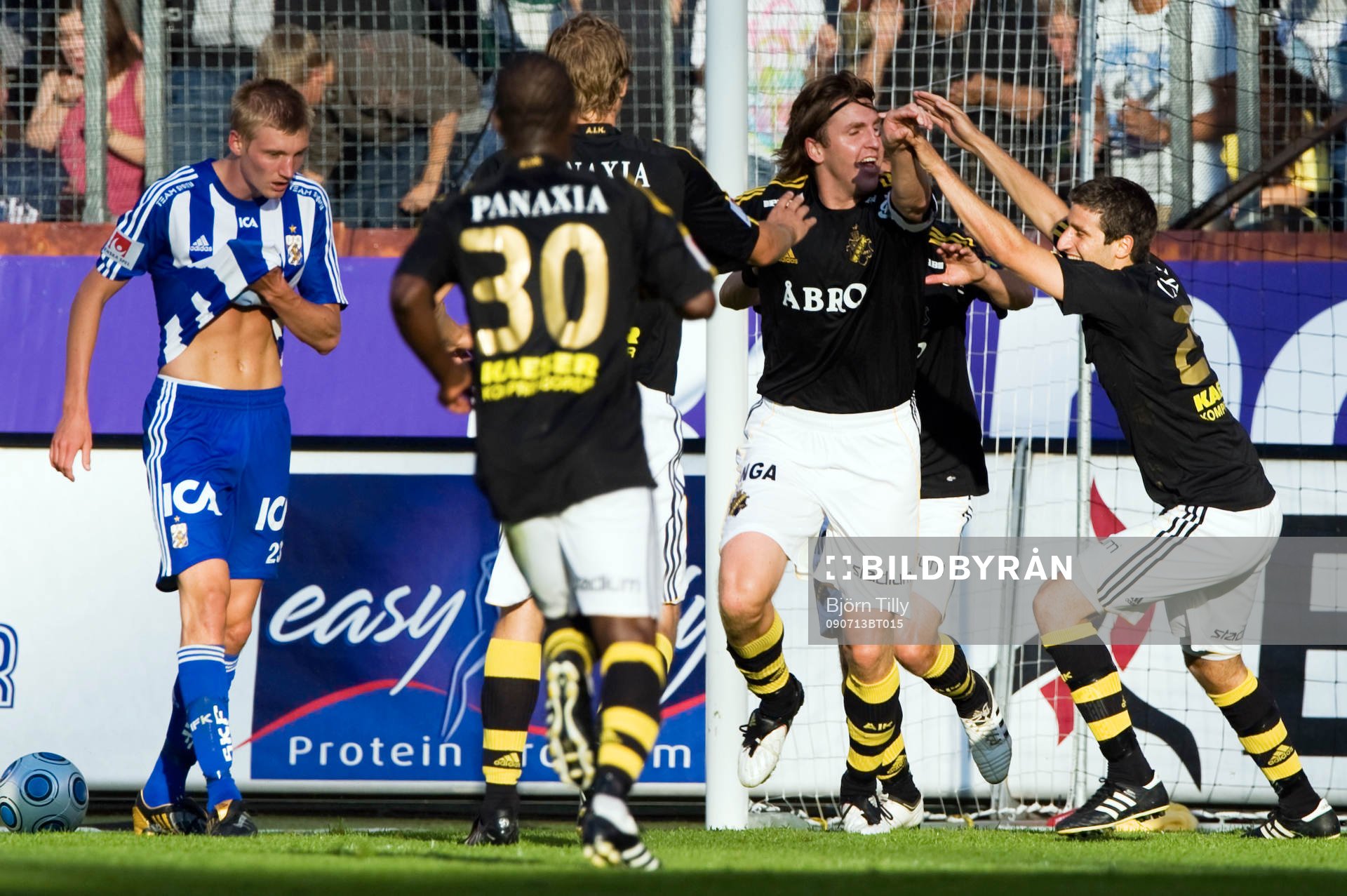 Nils-Eric Johansson, AIK, jubel