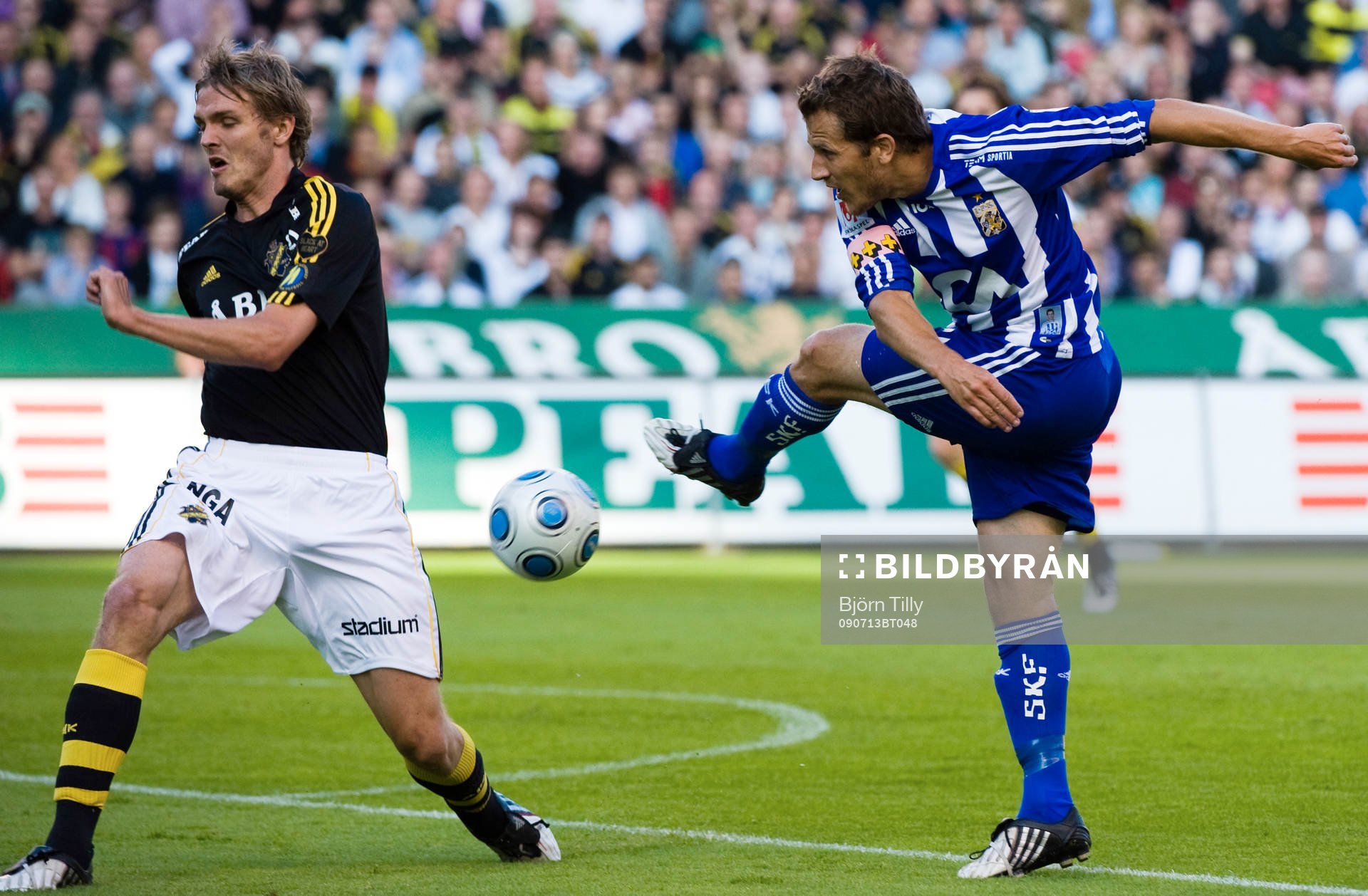 Jos Hooiveld, AIK och Tobias Hysén, IFK Göteborg