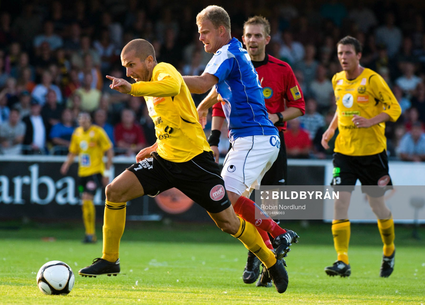 Johan Svensson, Mjällby mot Kristian Bergström,