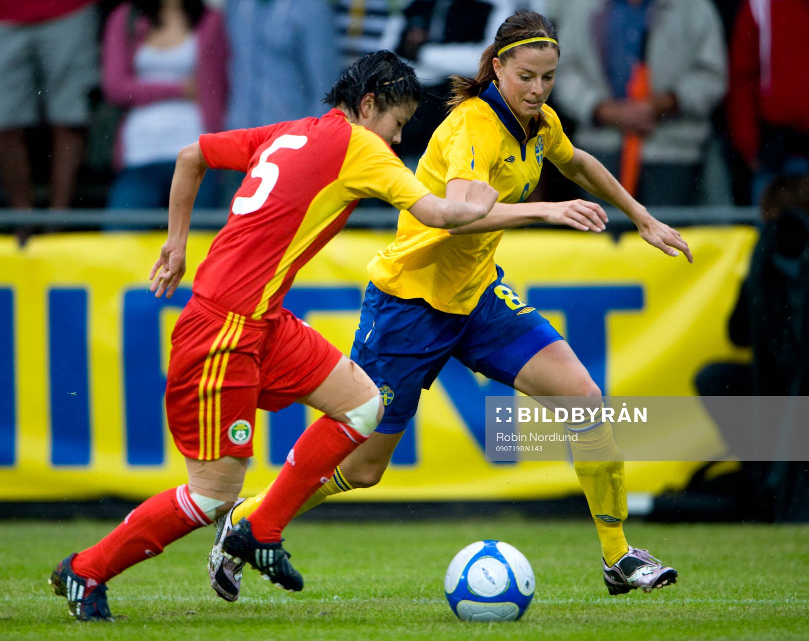 Lotta Schelin, Sverige mot Weng Xinzhi, Kina