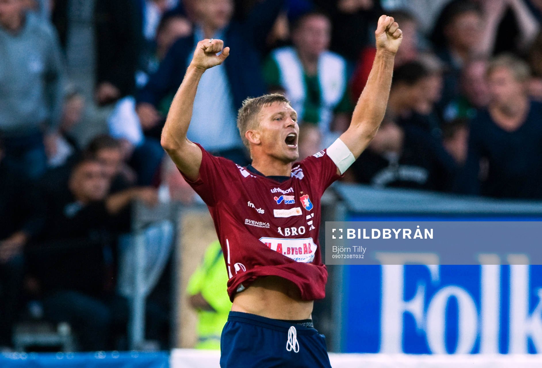 Marcus Allbäck, Örgryte gjorde segermålet 0-1. Jubel