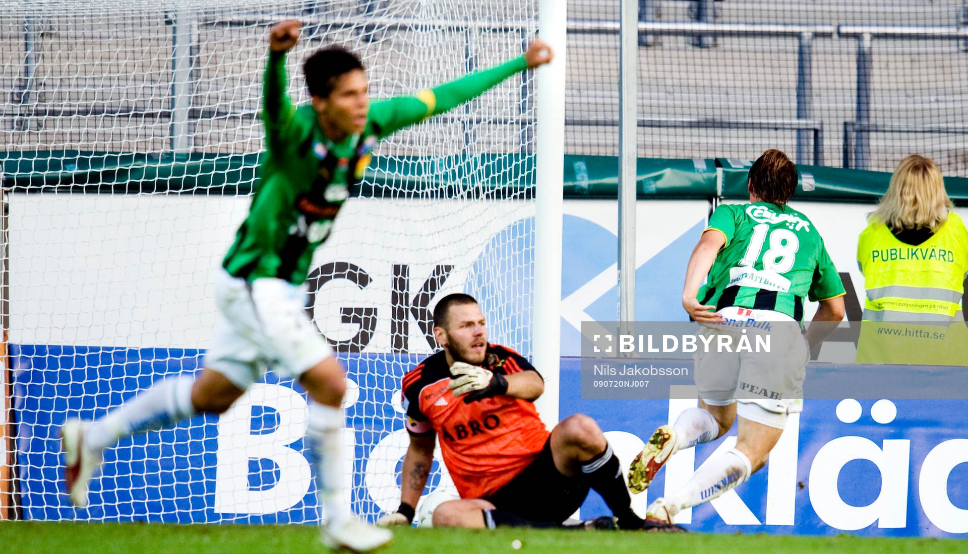 Romario Pereira Sipiao, Pär Ericsson, GAIS jubel, Daniel