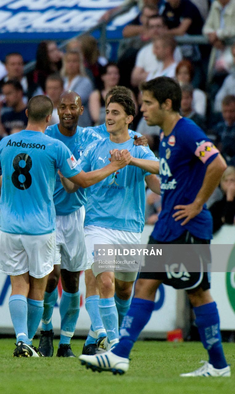 Agon Mehmeti, Malmö jubel med Daniel Andersson och Michael
