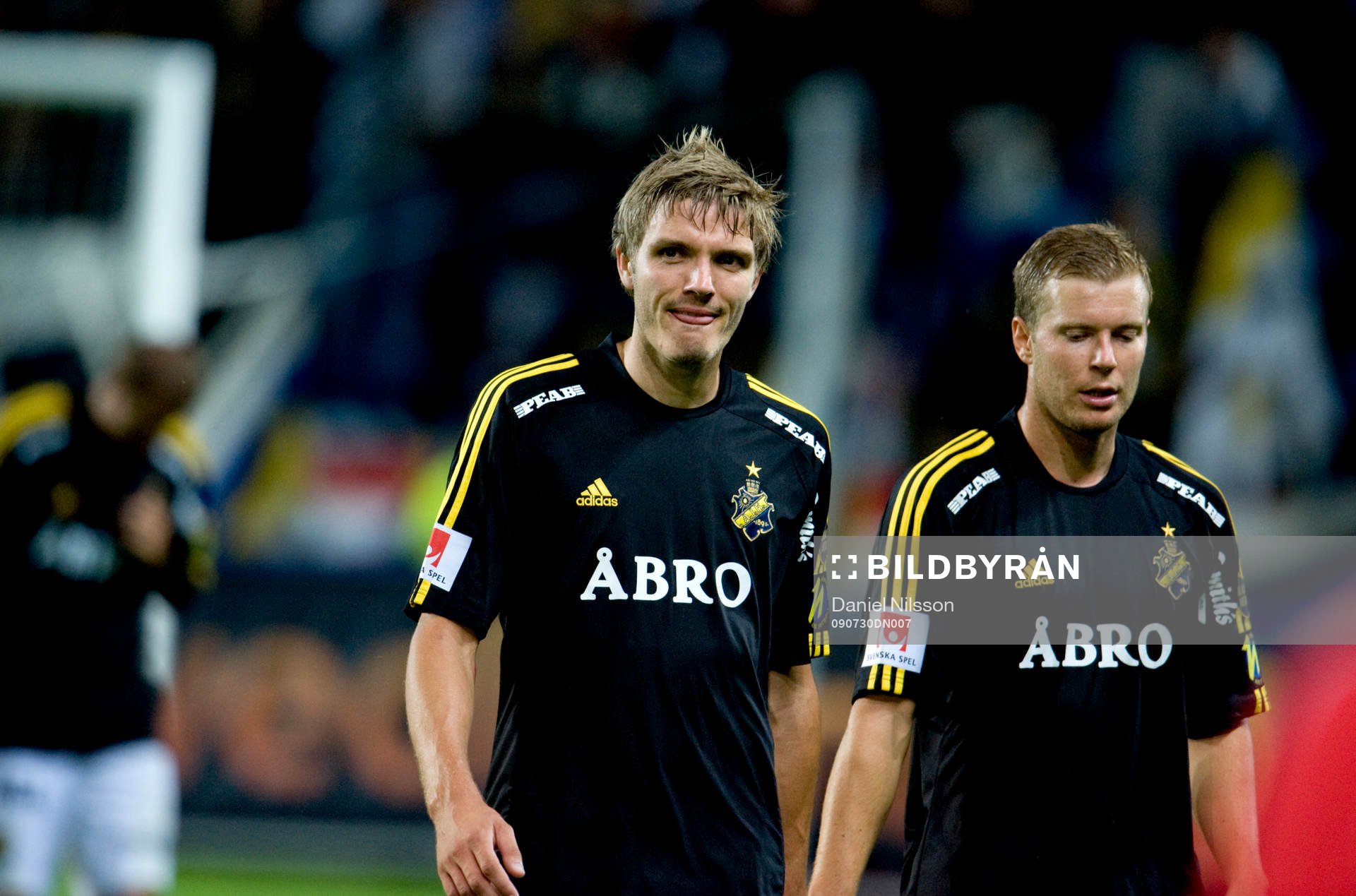 Jos Hooiveld och Per Karlsson, AIK depp
