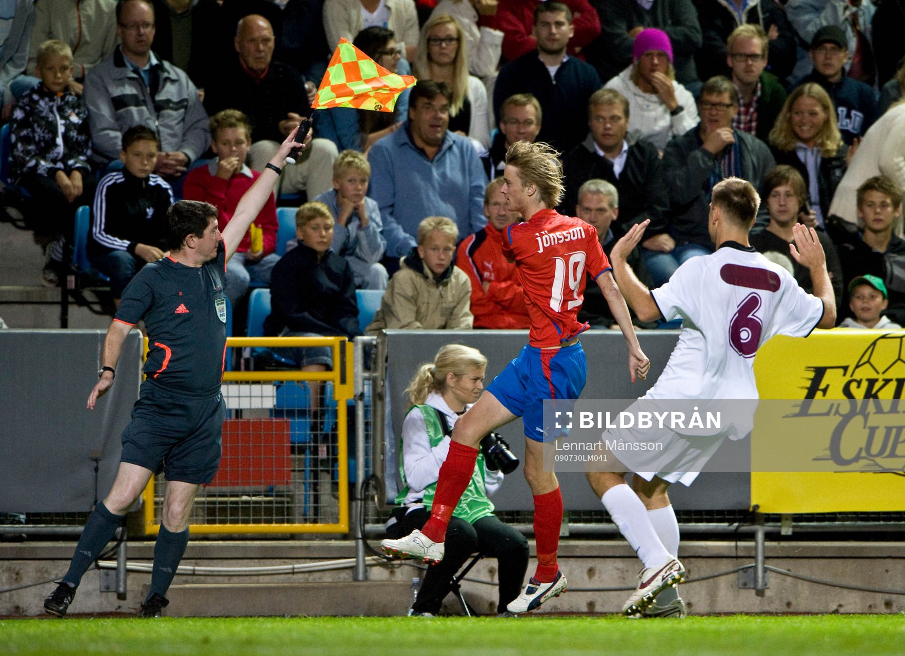 Rasmus Jönsson, Helsingborg, assisterande domare, flagga