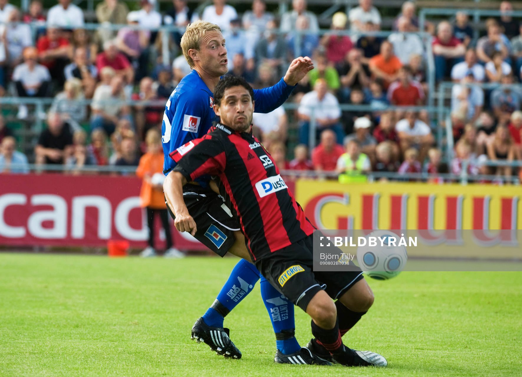 Johnny Lundberg, Halmstad och Pablo Pinones Arce,