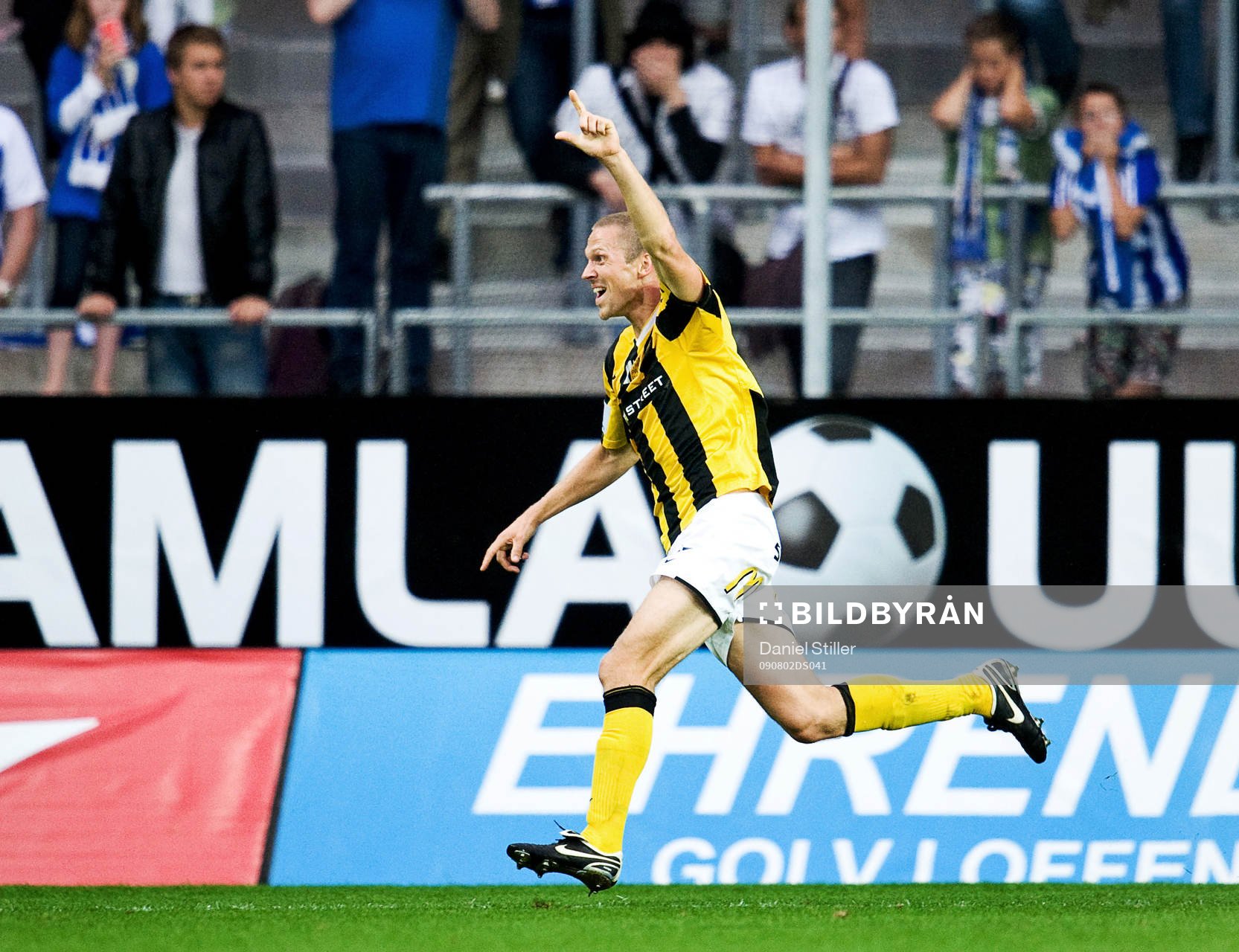 Mattias Östberg, Häcken, gör 1-0. Jubel