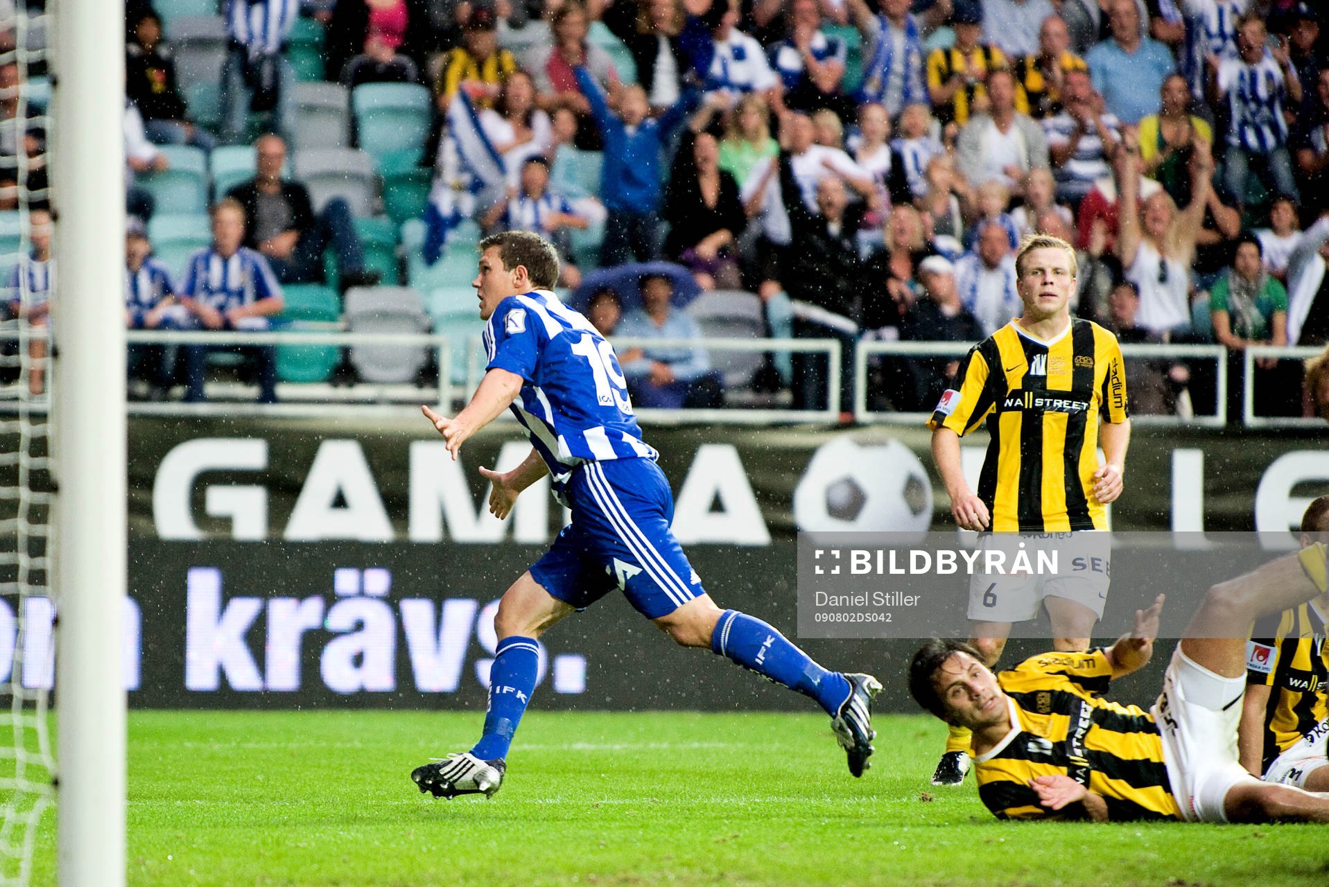 Hannes Stiller, IFK Göteborg, gör 1-2. Jubel