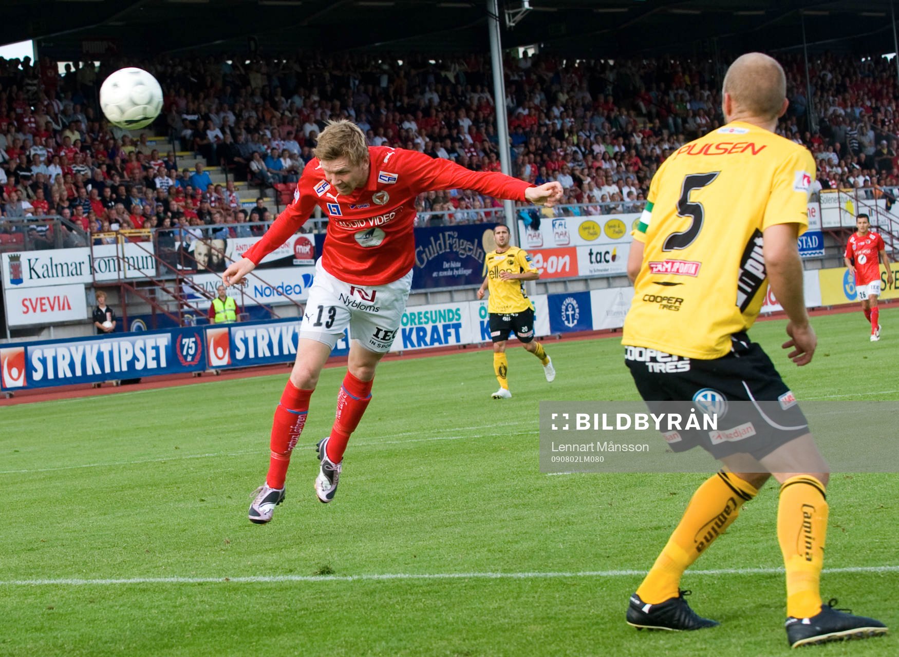 1-0 David Elm med en språngnick