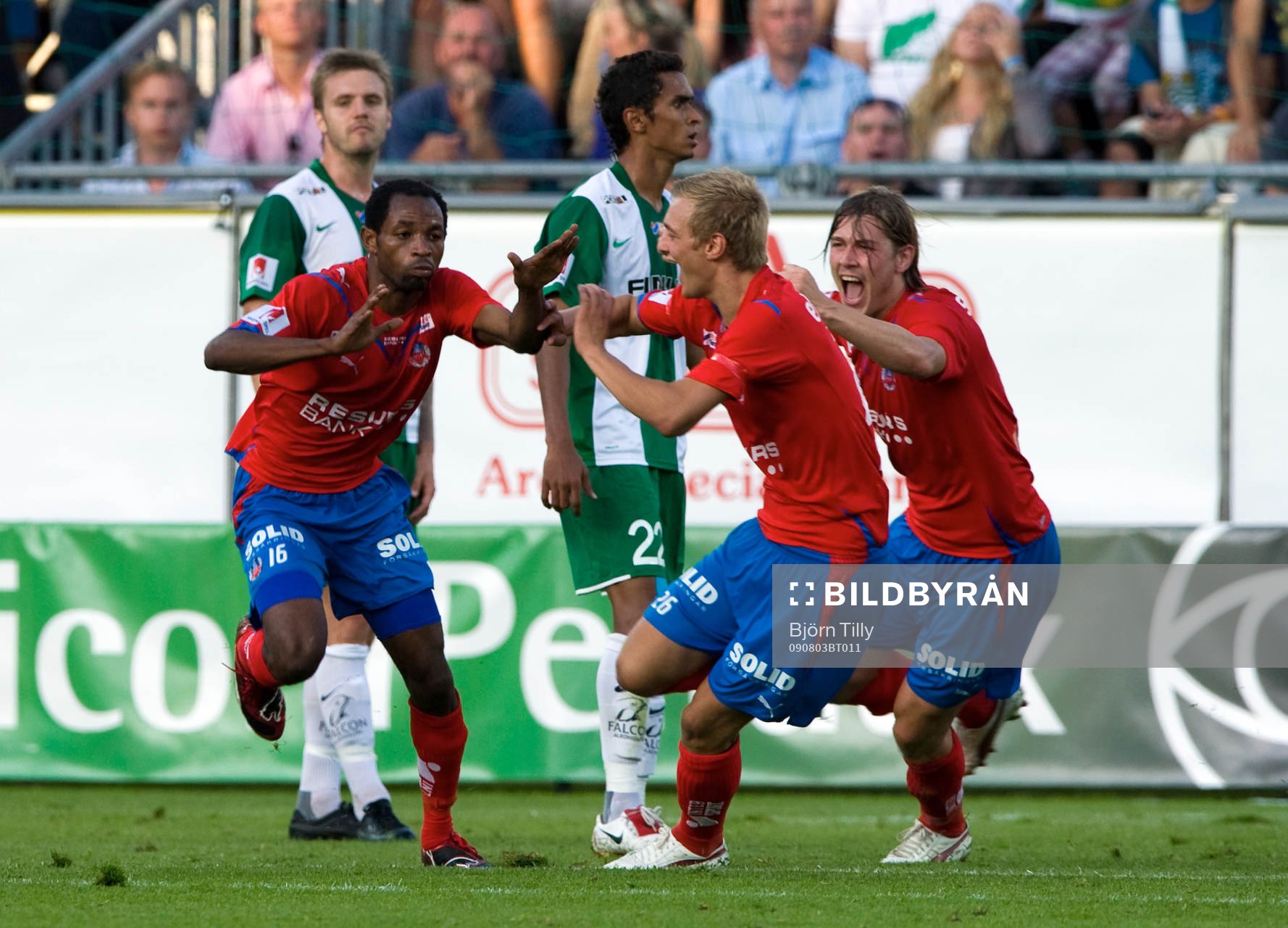 René Makondele, Helsingborg, jubel
