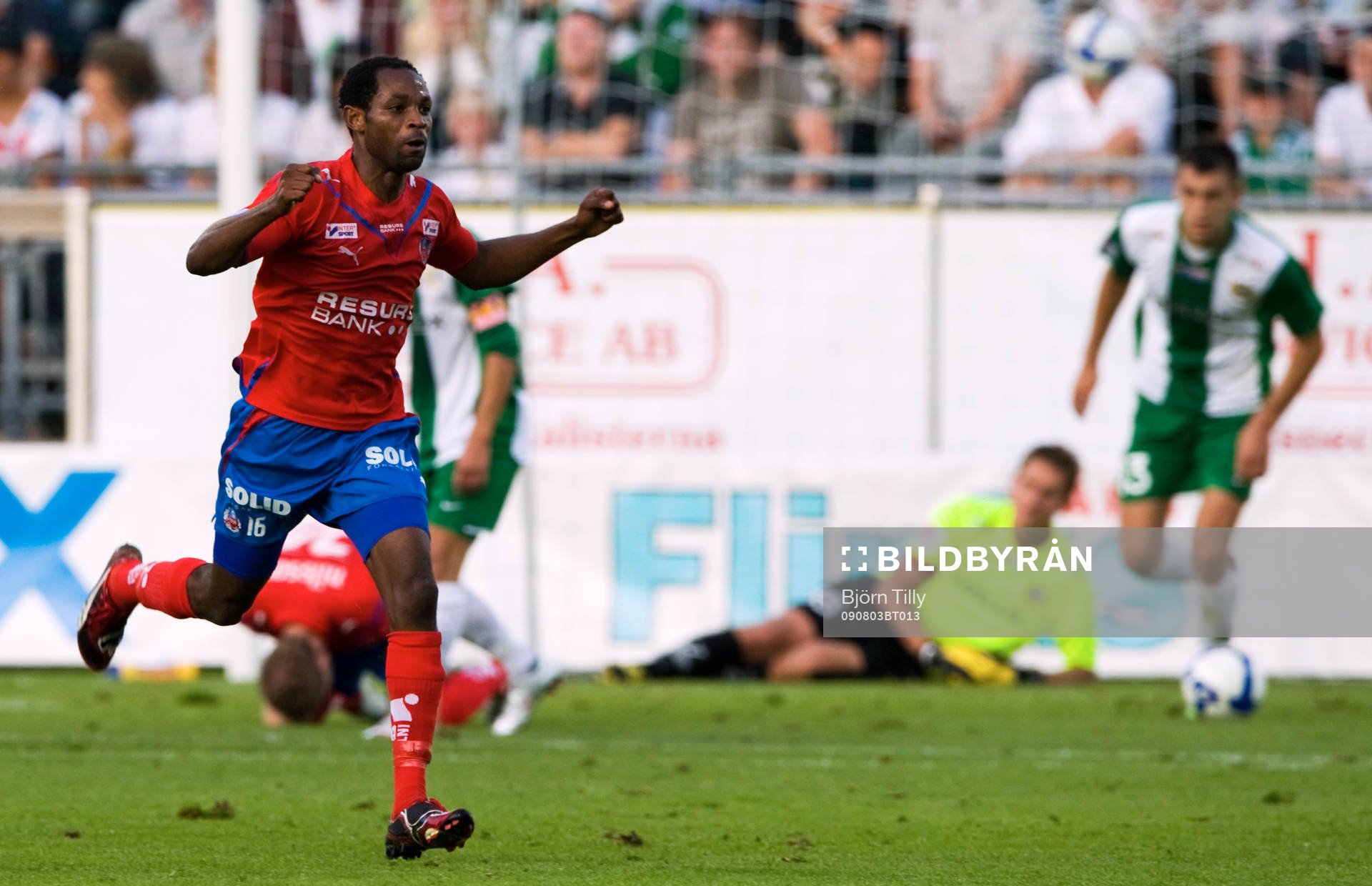 René Makondele, Helsingborg, jubel