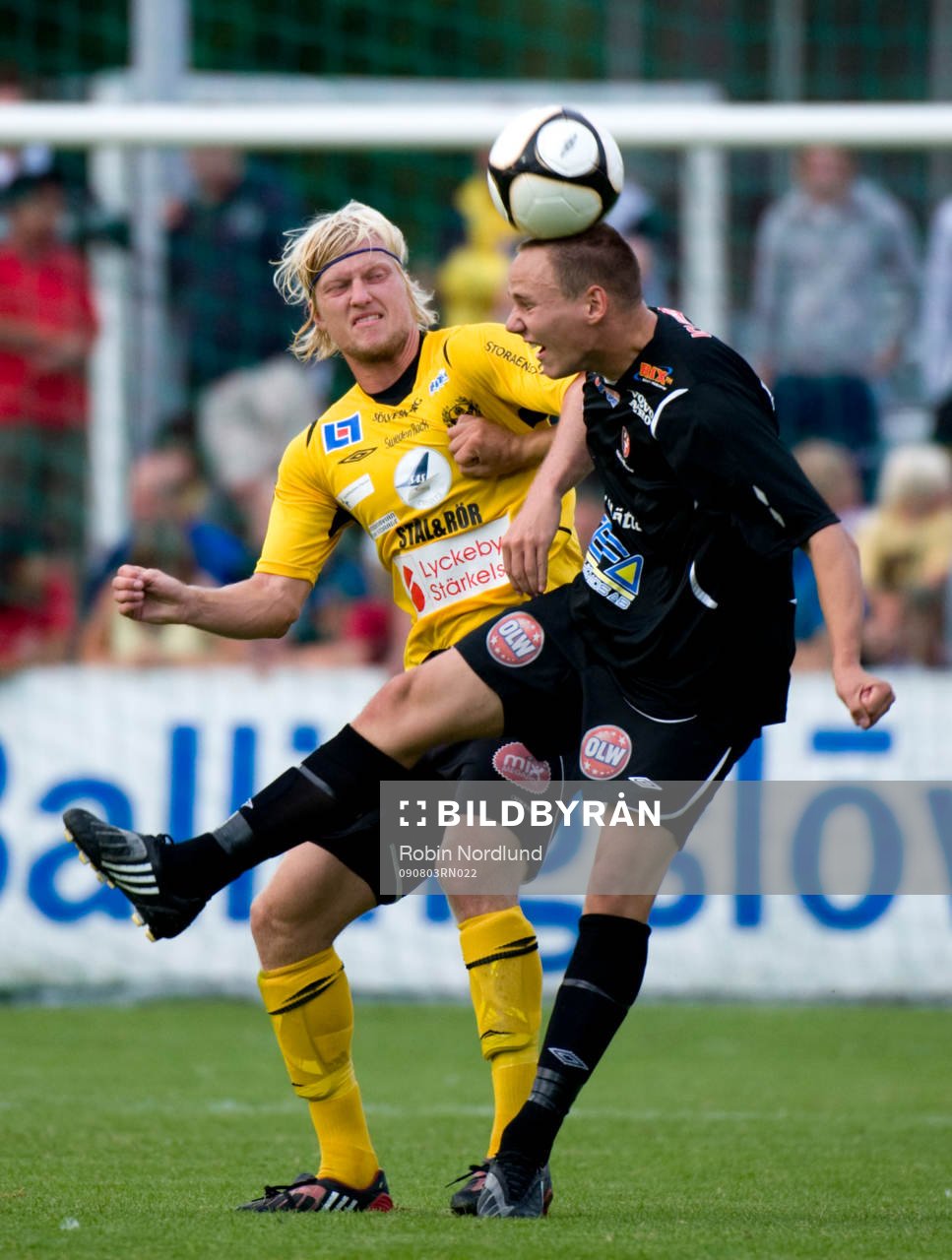 Mattias Eteus, Trollhättan mot Robin Cederberg, Mjällby