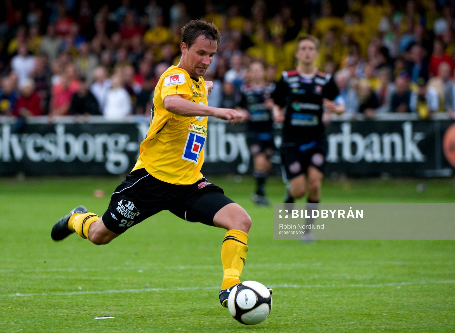 Daniel Nicklasson, Mjällby skjuter in 1-0