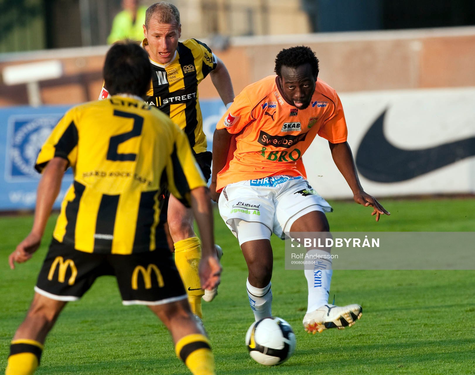 Fotboll, Allsvenskan, Häcken - Gais: Reuben Ayarna