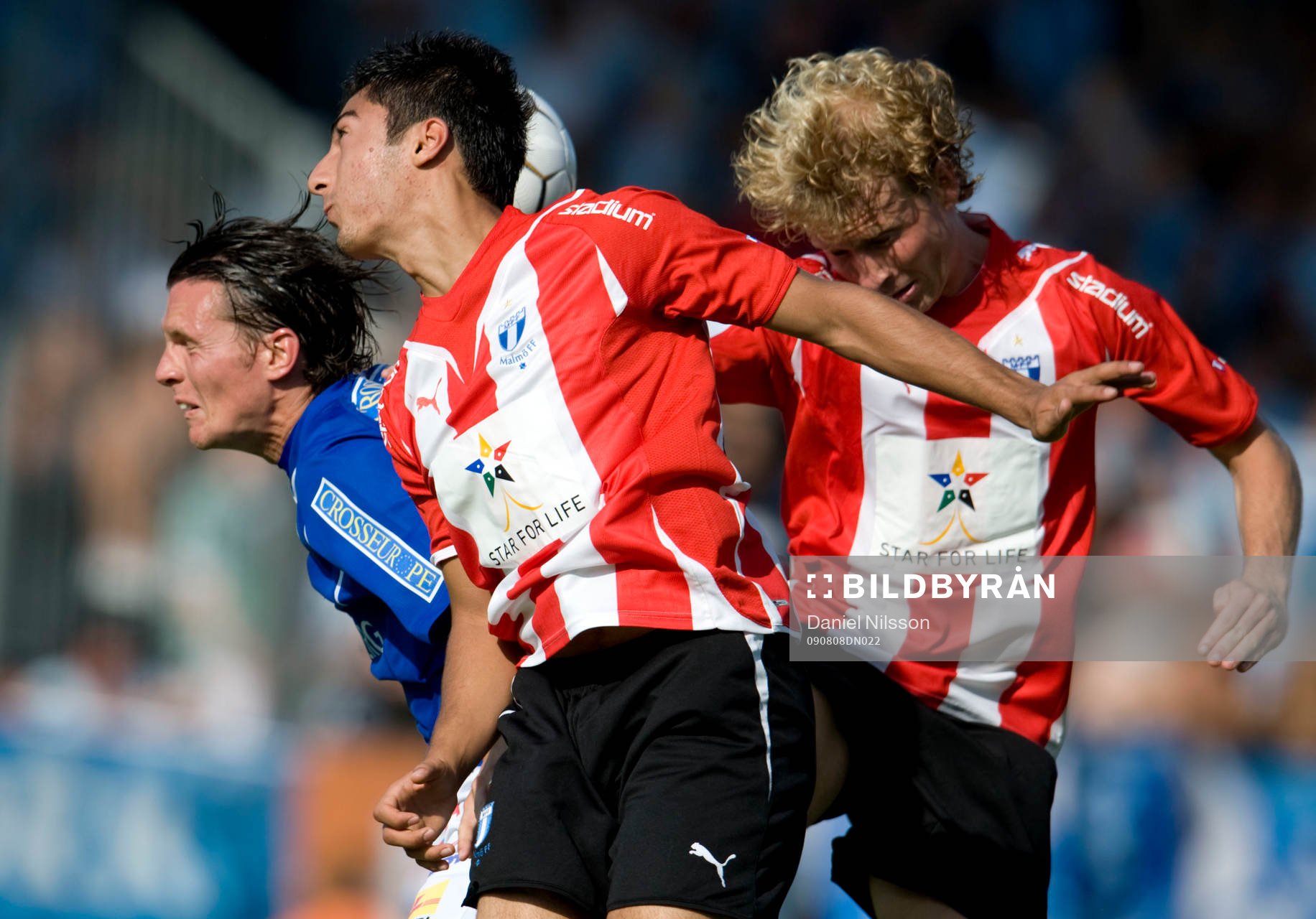 Jiloan Hamad och Rick Kruys, Malmö och Kristian Haynes,