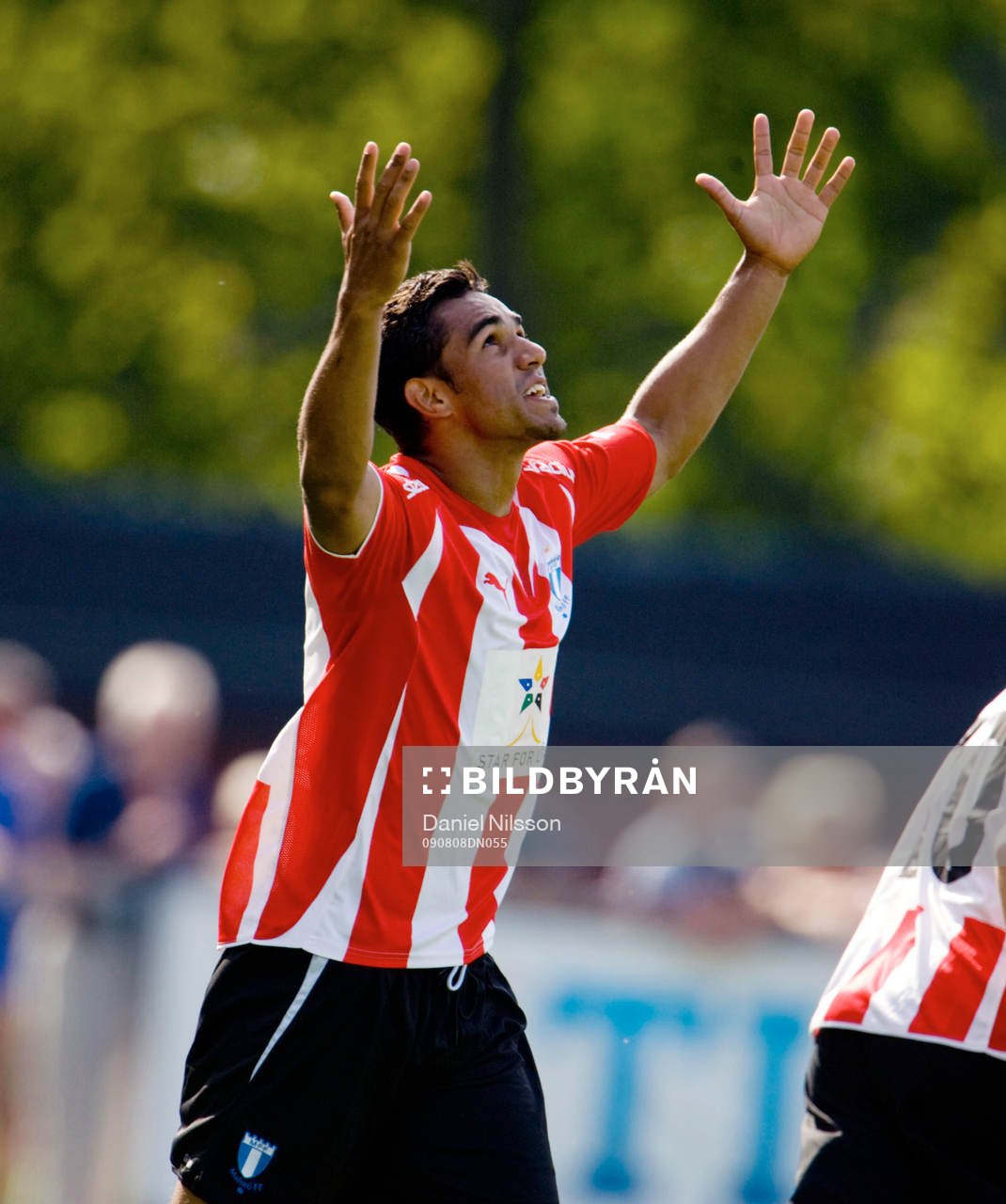 Wilton Figueiredo, Malmö gjorde 1-0 till Malmö. Jubel