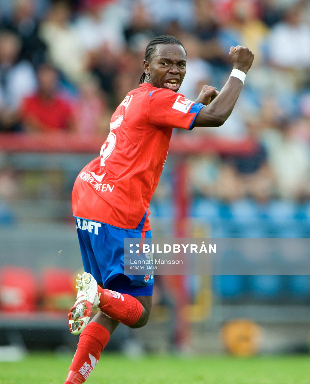 May Mahlangu, nyförvärv från IFK Hässleholm, jubel