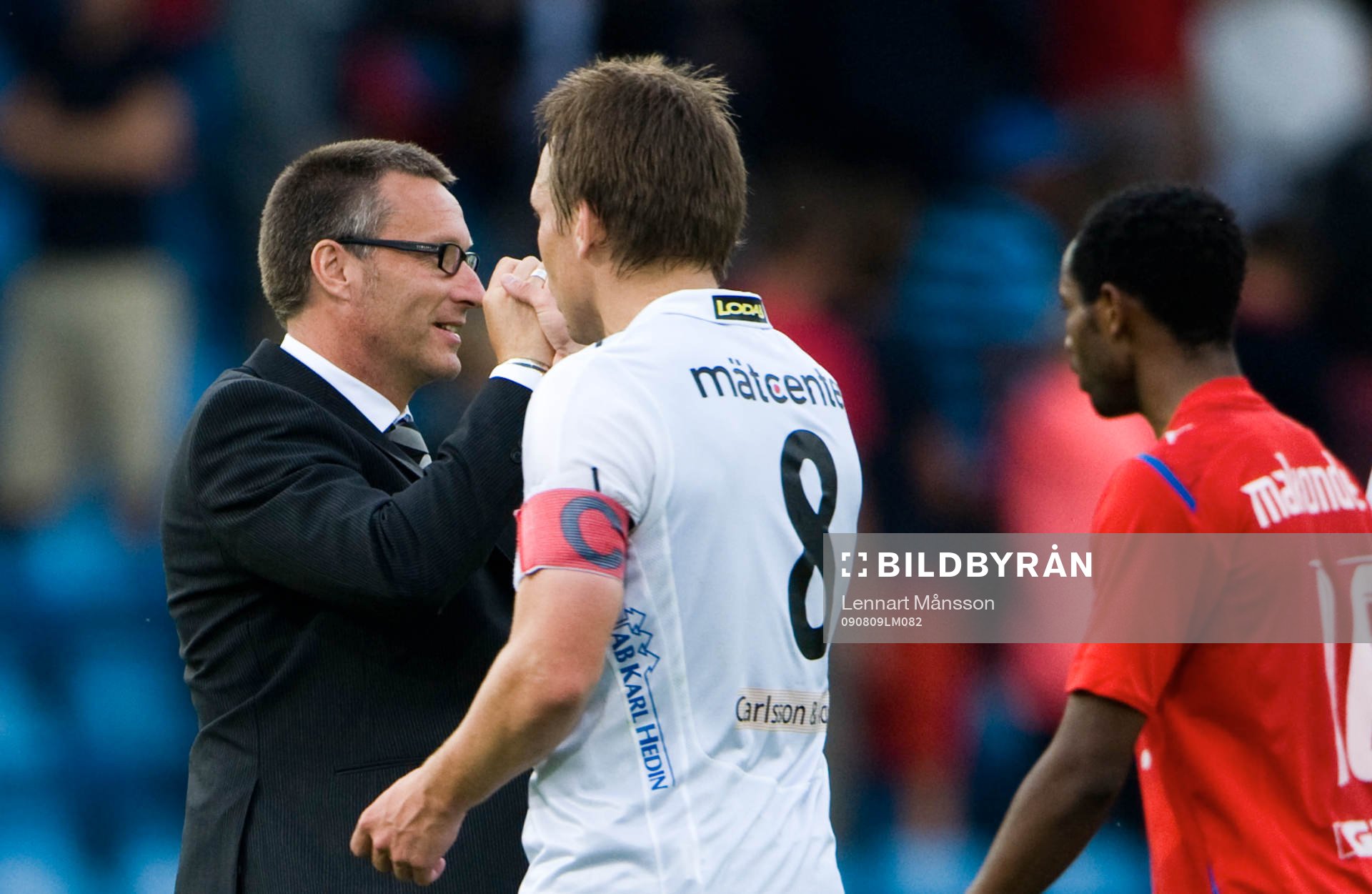 Sixten Boström, tränare, Örebro, tackar Fredrik Nordback