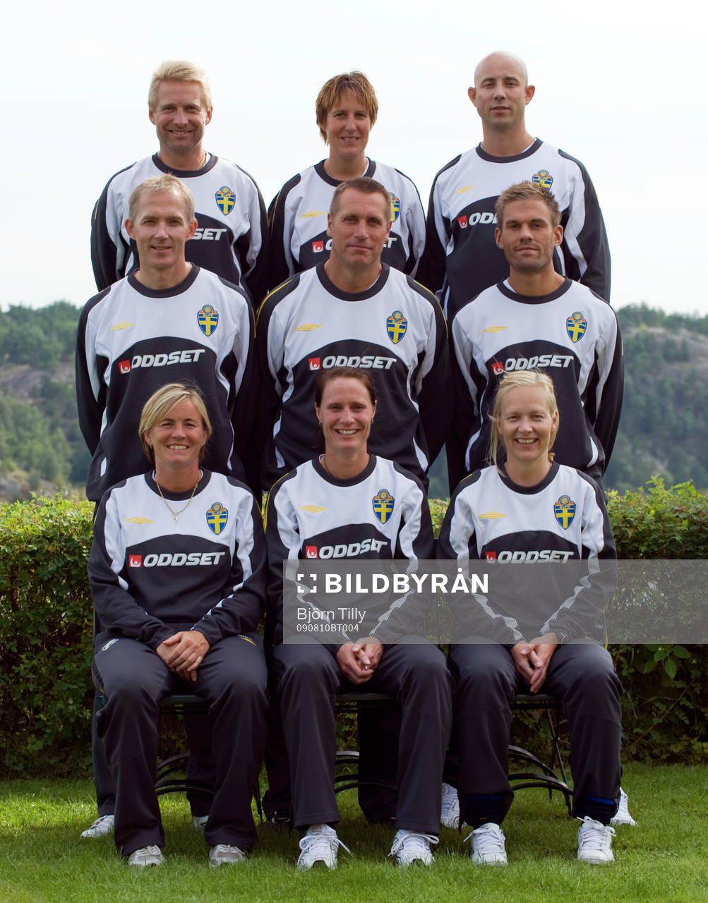 Fotboll, Dam, Sverige, lagbild, porträtt och aktion