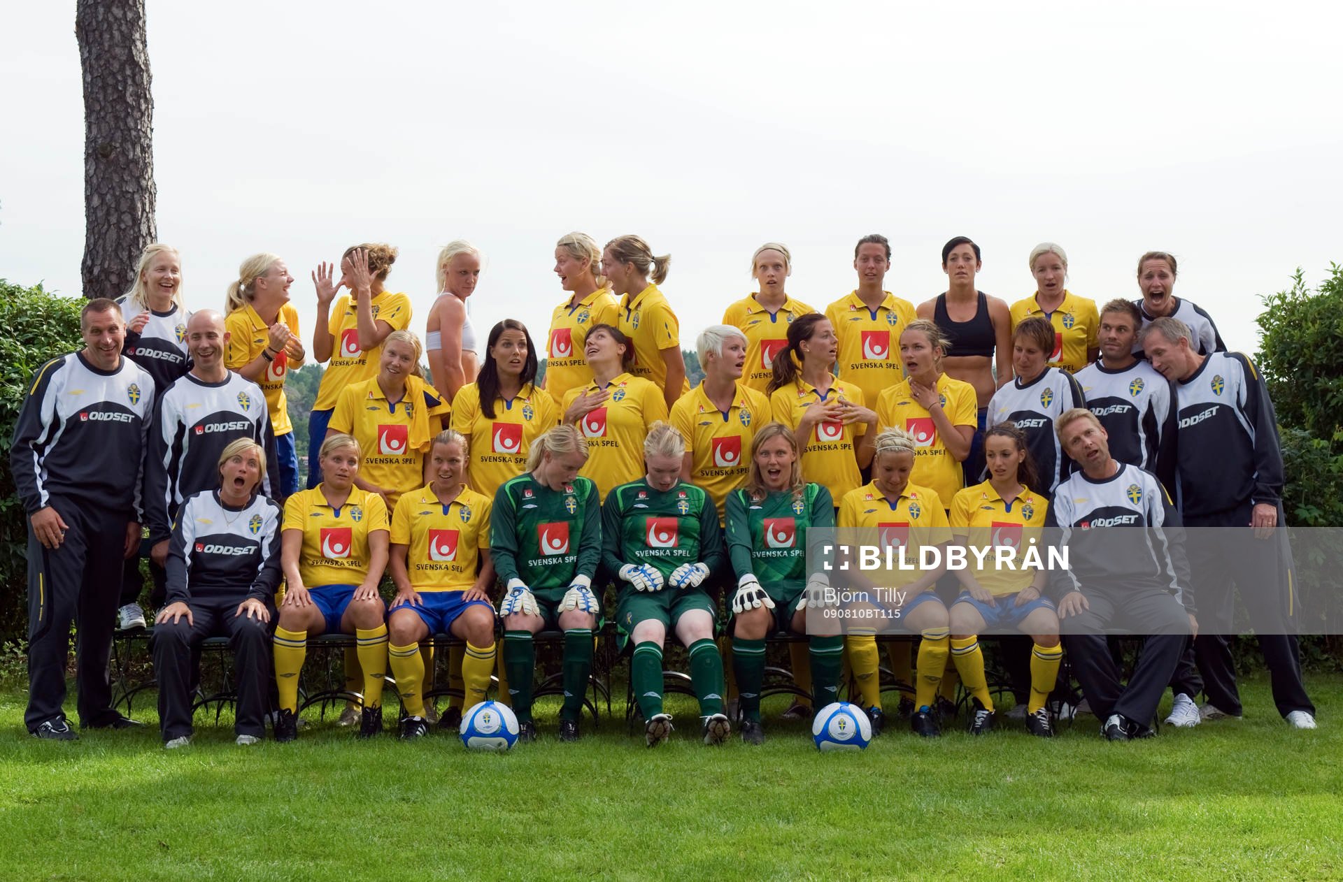 Fotboll, Dam, Sverige, lagbild