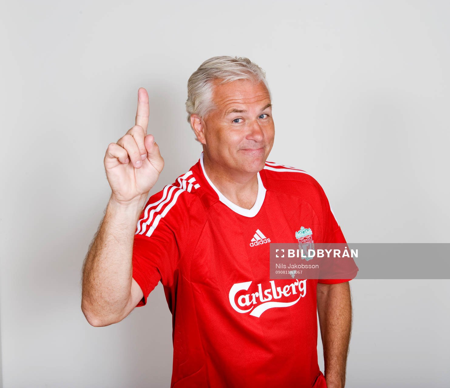 Glenn Hysen i en tröja från Liverpool
