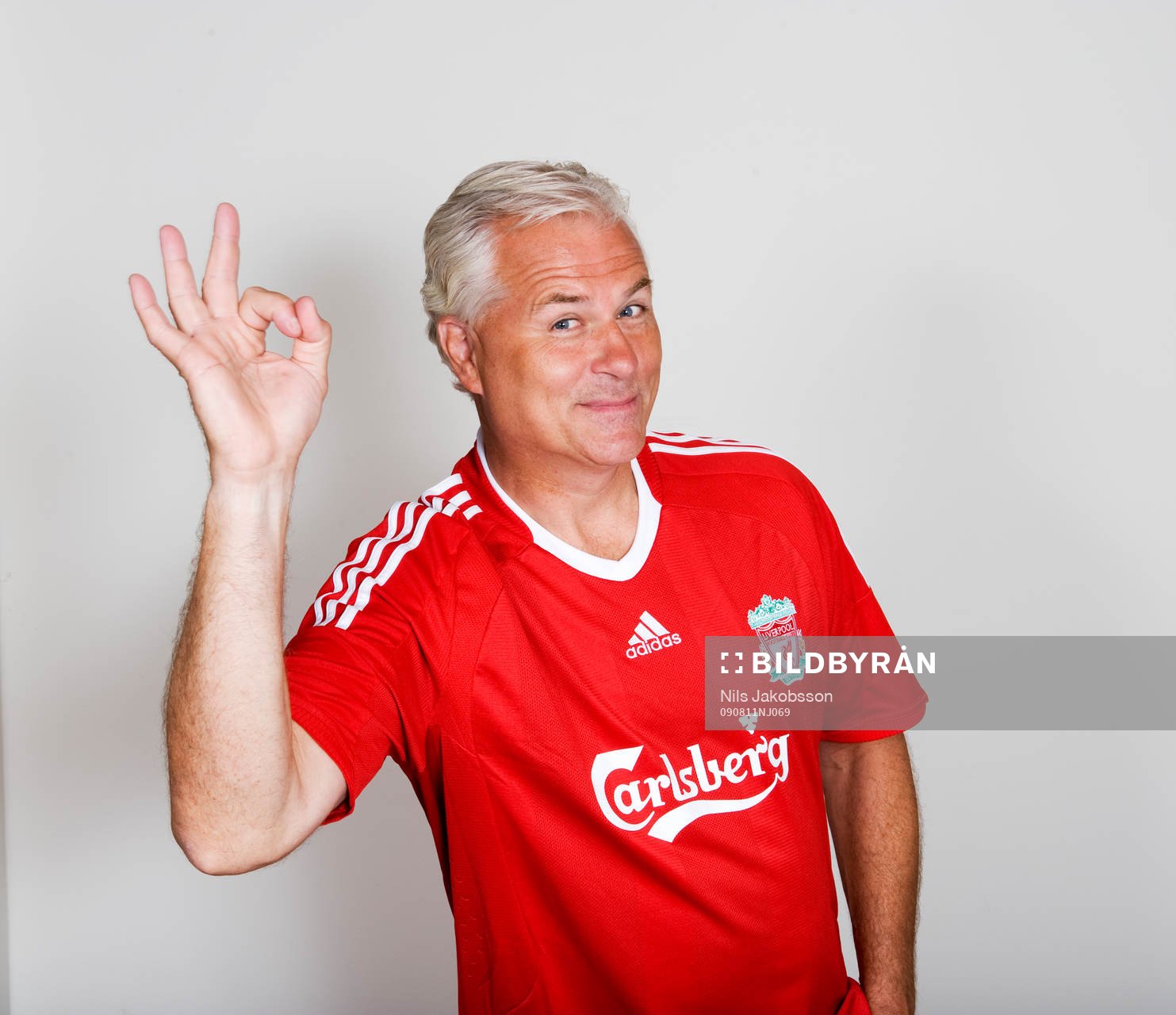 Glenn Hysen i en tröja från Liverpool