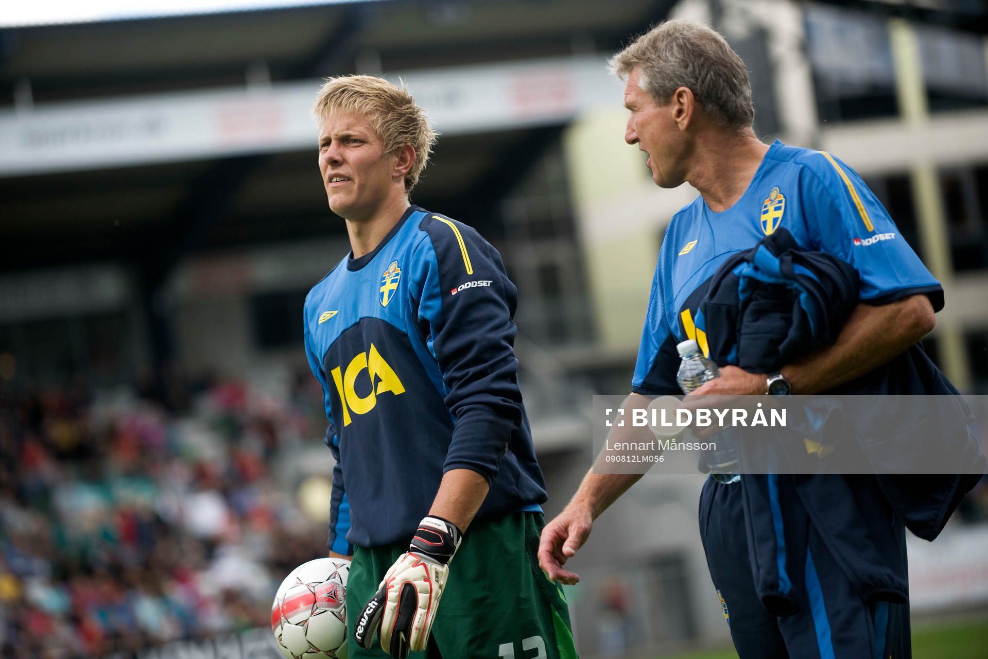 Karl-Johan Johnsson, målvakt och Mats Svensson,