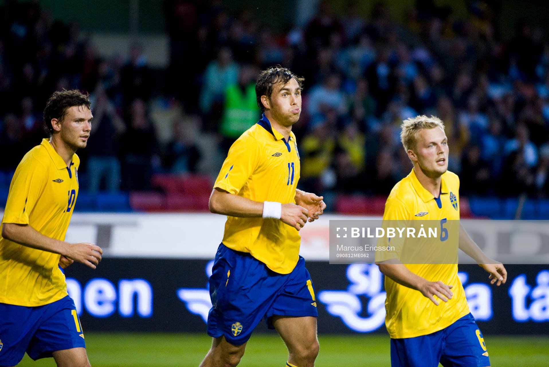 Johan Elmander, Sverige jubel med Marcus Berg och Sebastian