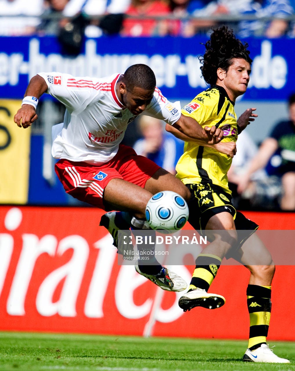  Paolo Guerrero, Hamburg, Neven Subotic, Borussia Dortmund.