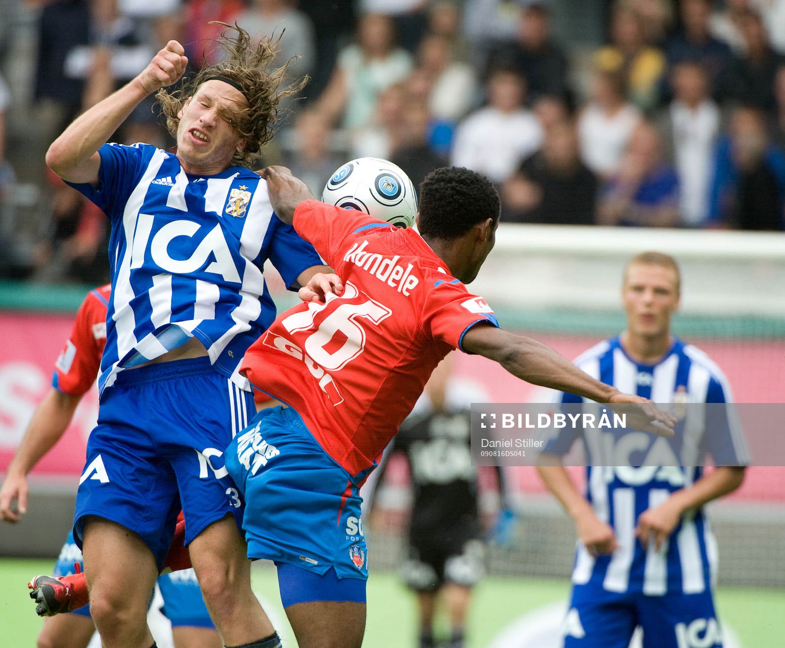 René Makondele, Helsingborg. Gustav Svensson, IFK Göteborg