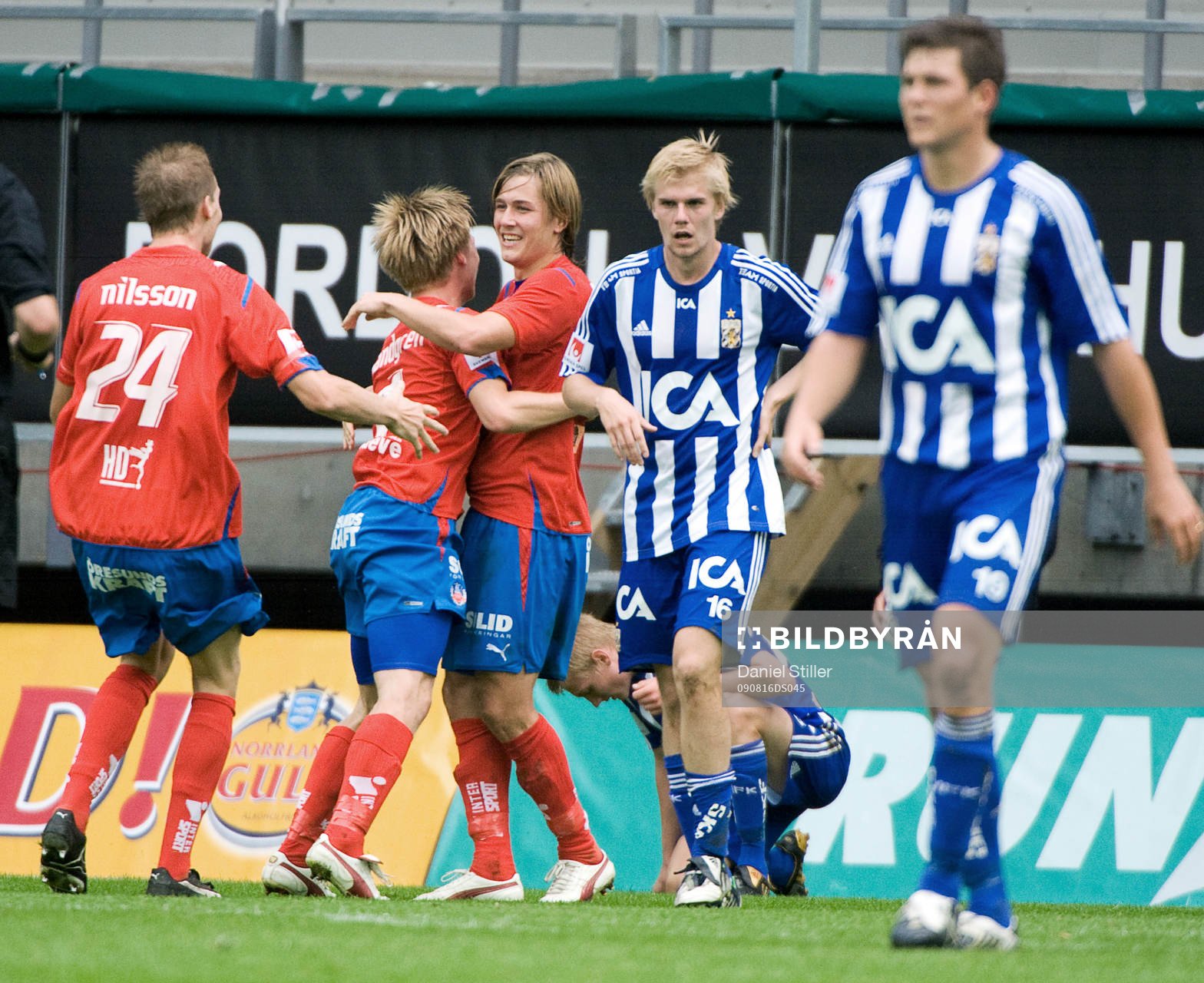 Helsingborg gör 2-2. Jubel. Depp IFK Göteborg